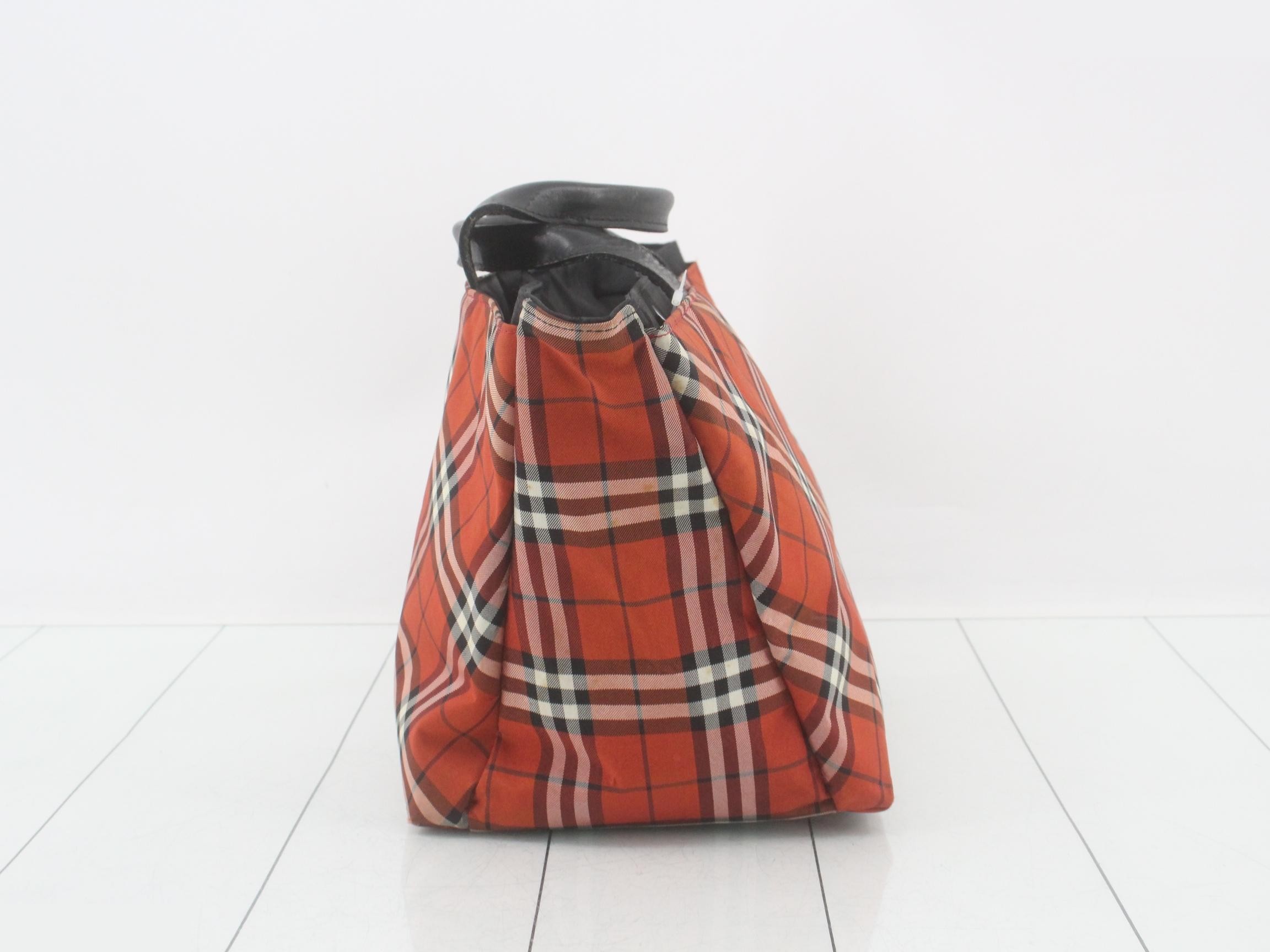Nova Check Tote Bag, Red — view 3