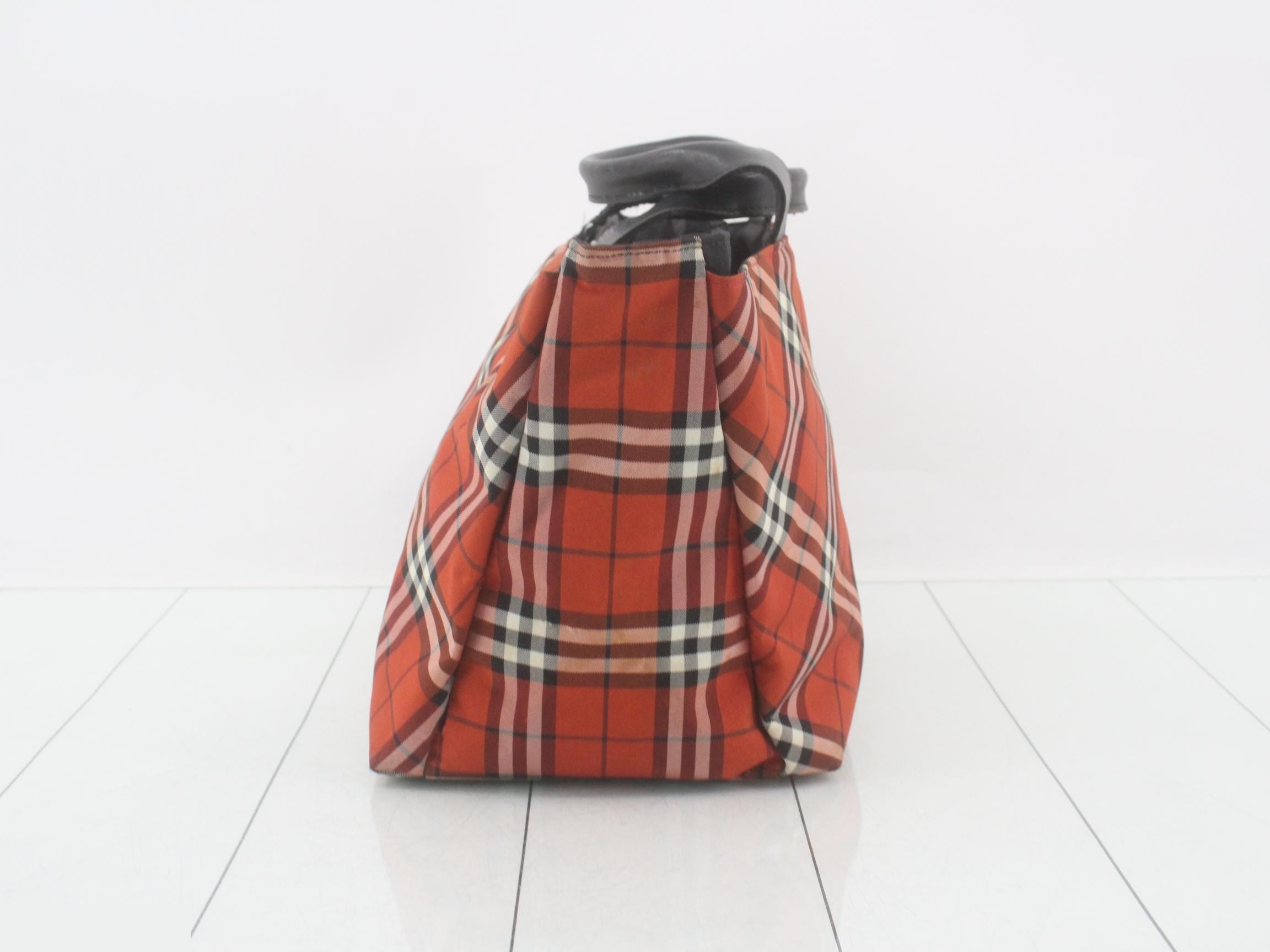 Nova Check Tote Bag, Red — view 4