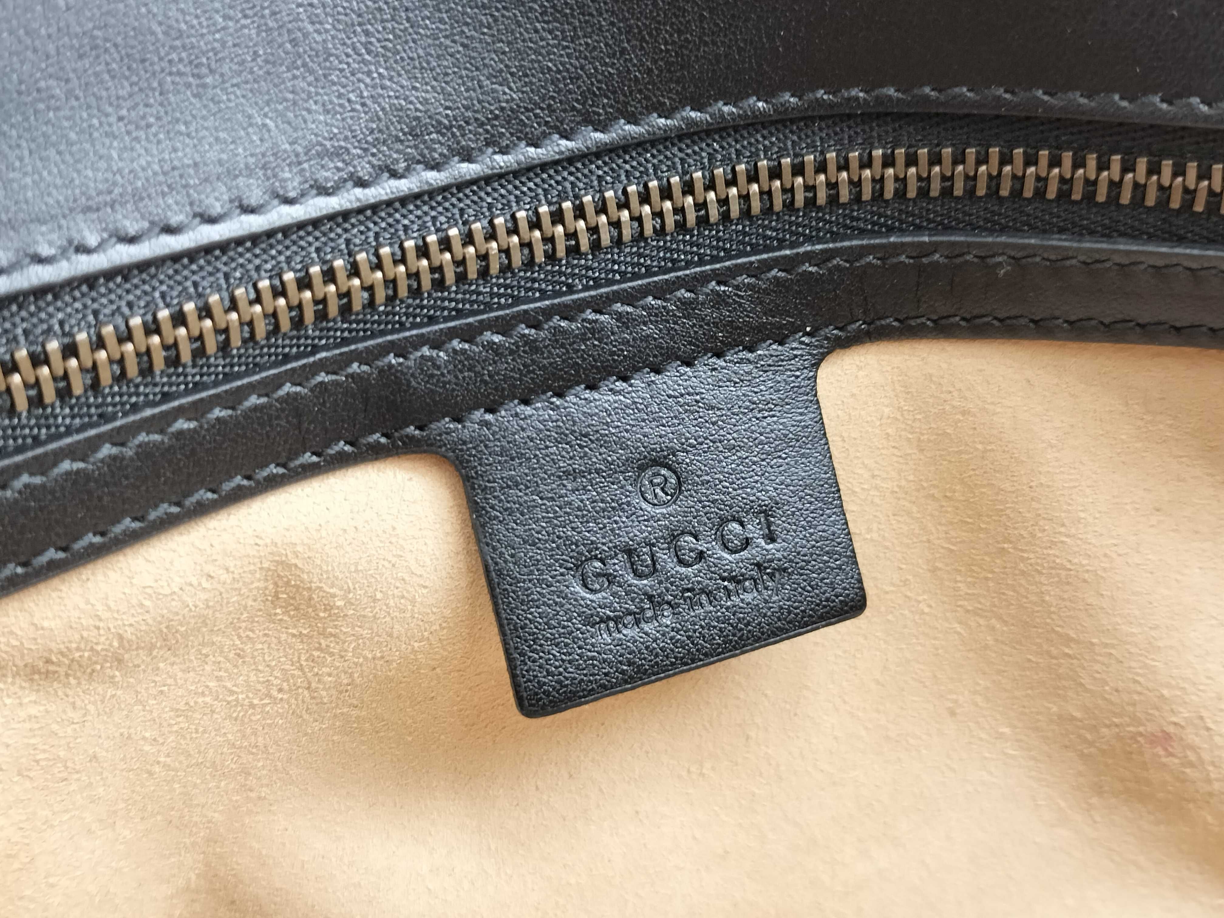 GG Marmont Leather Chain Shoulder Bag, Black, 443497 (Shoulder Bag) — view 14
