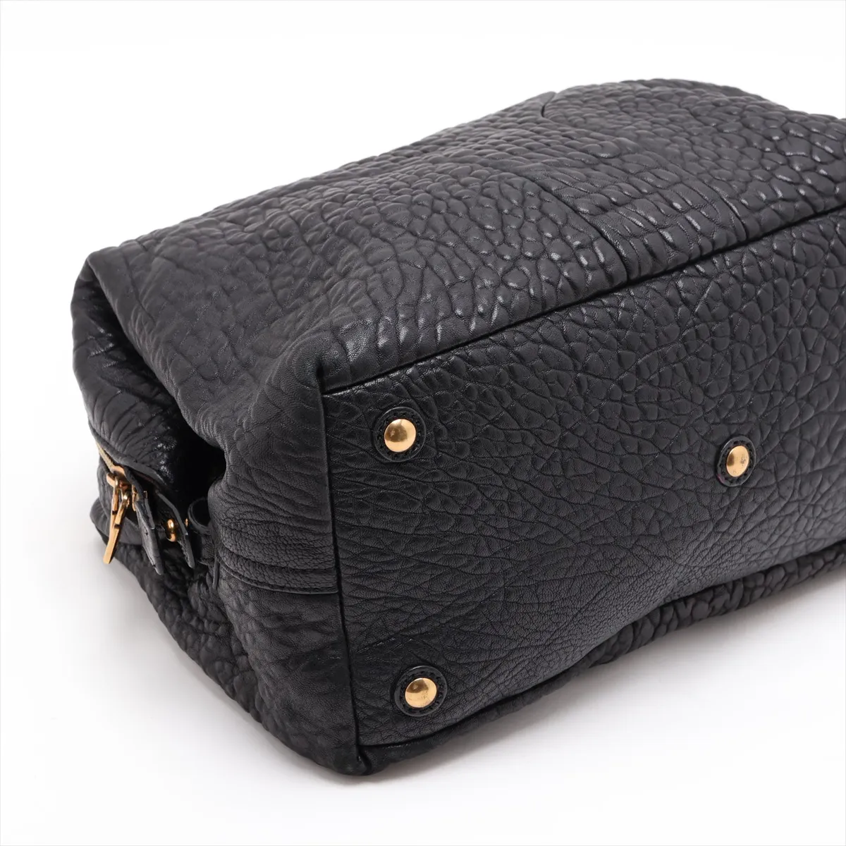 Easy Leather Handbag, Black, 279077 — view 4