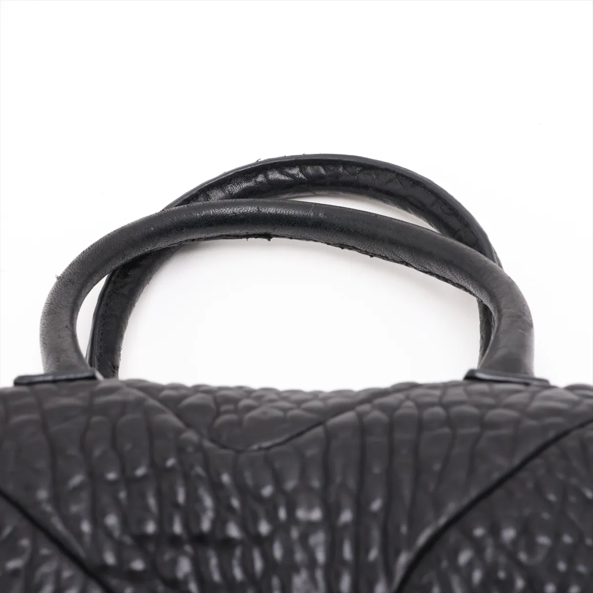 Easy Leather Handbag, Black, 279077 — view 6