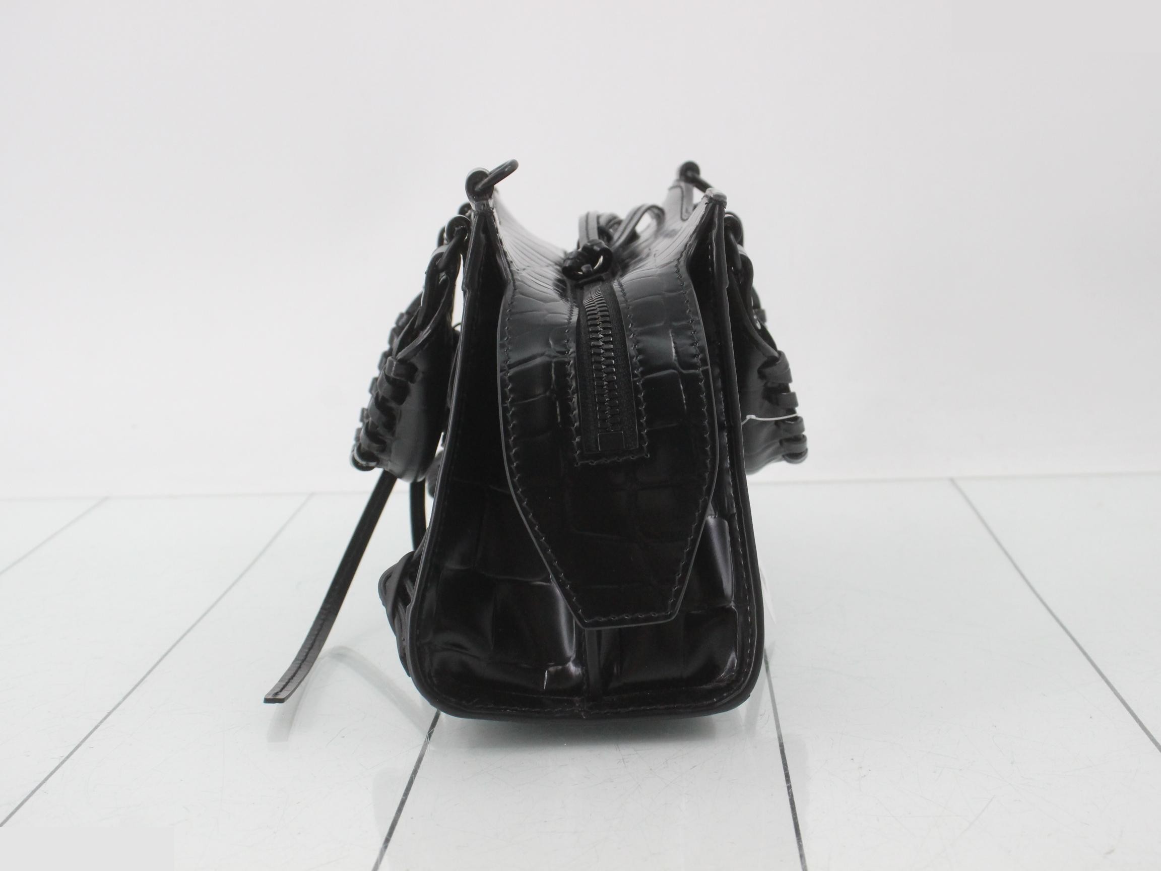 Neo Classic City Mini XS Crocodile Embossed Bag with Shoulder Strap — view 3