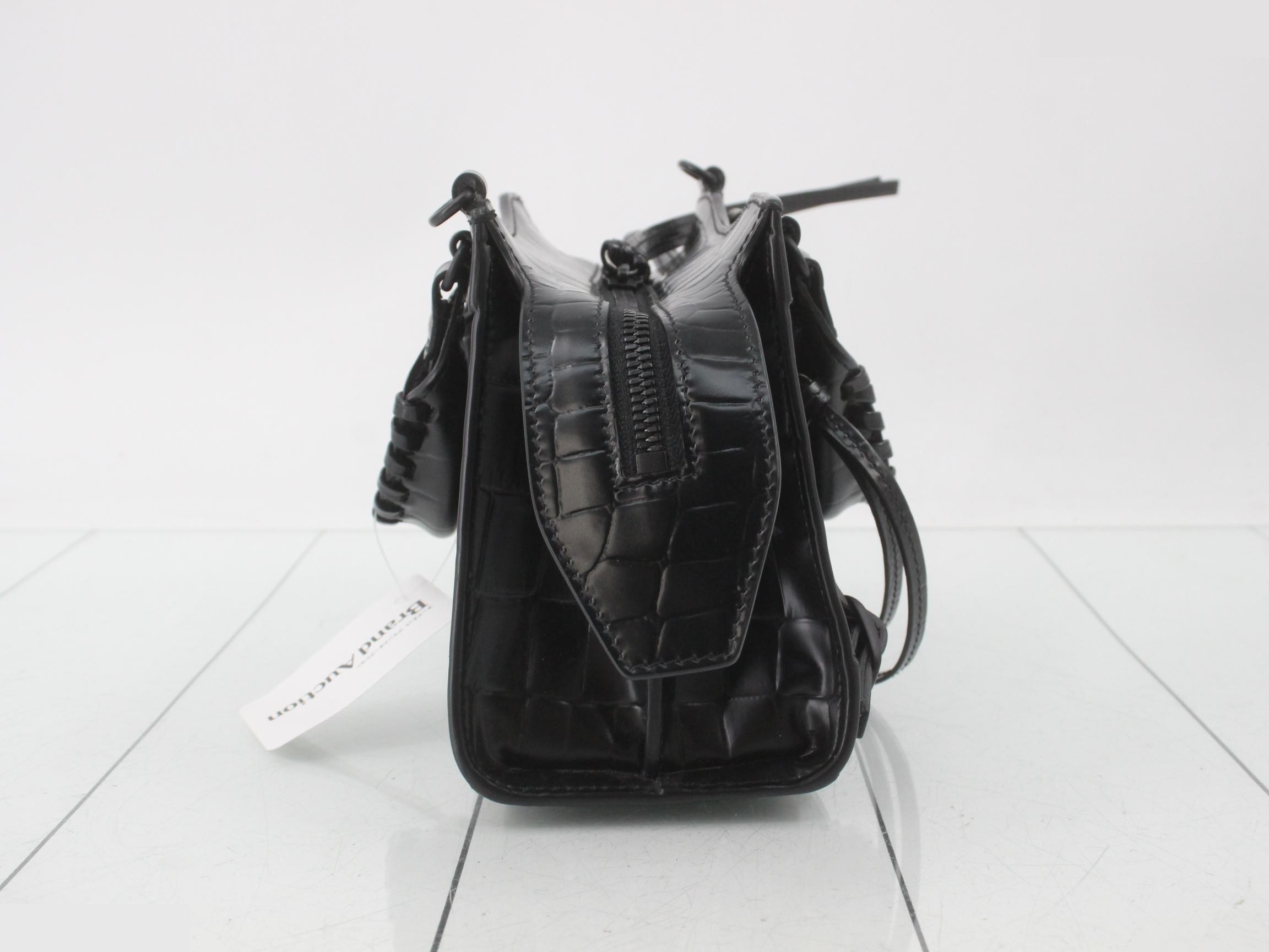 Neo Classic City Mini XS Crocodile Embossed Bag with Shoulder Strap — view 4