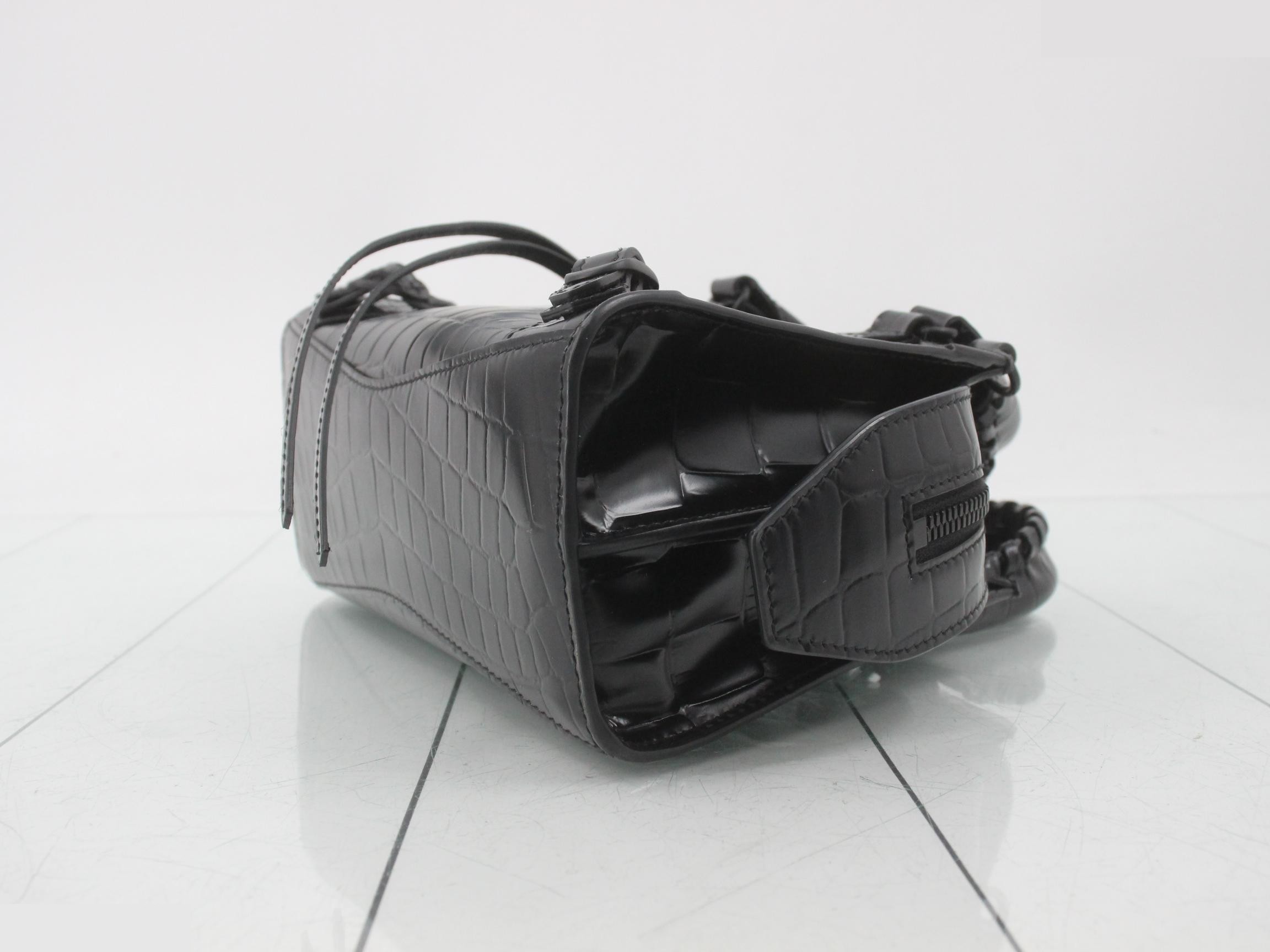 Neo Classic City Mini XS Crocodile Embossed Bag with Shoulder Strap — view 6