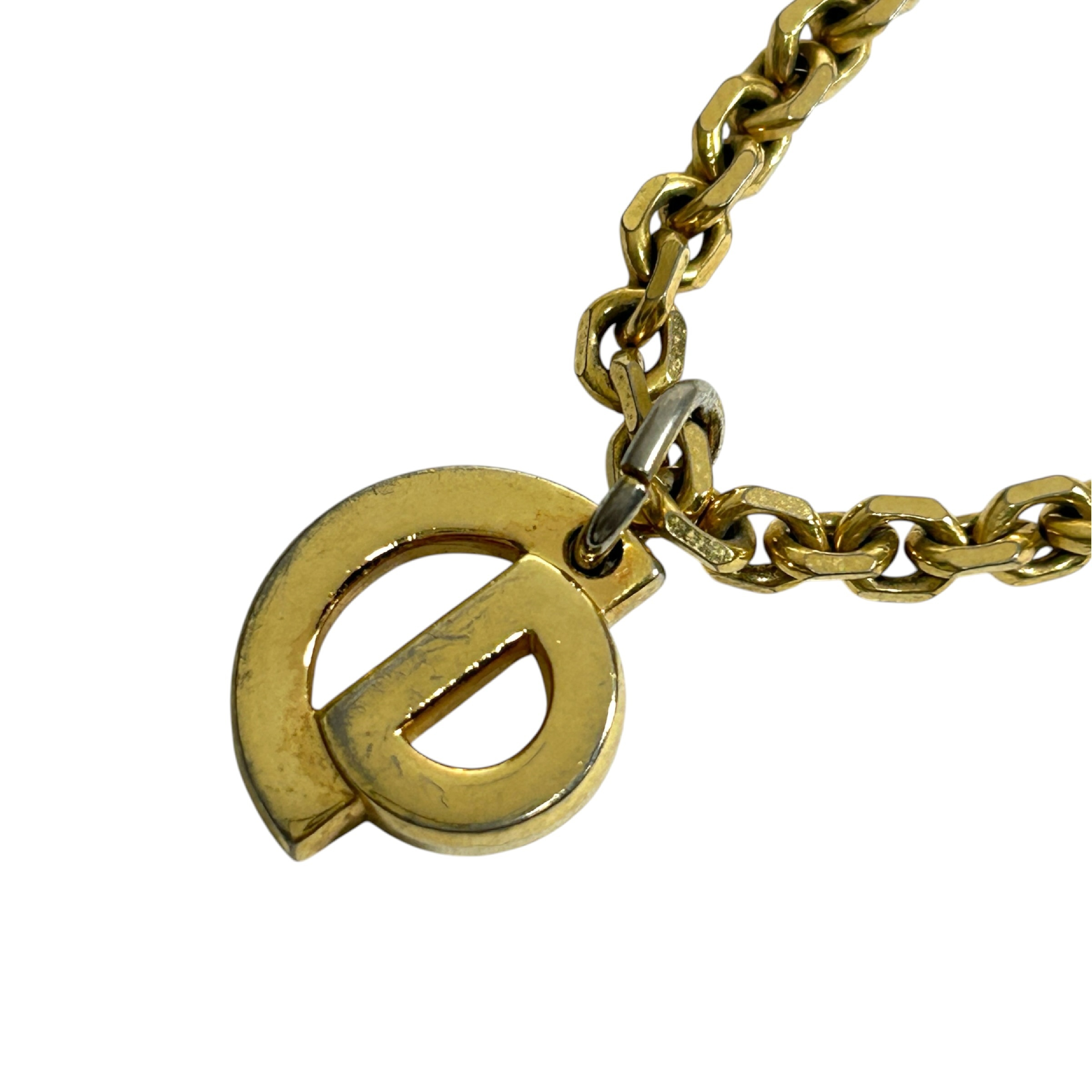 bracelet with CD logo, 19cm in length, gold-toned bangle. — view 3