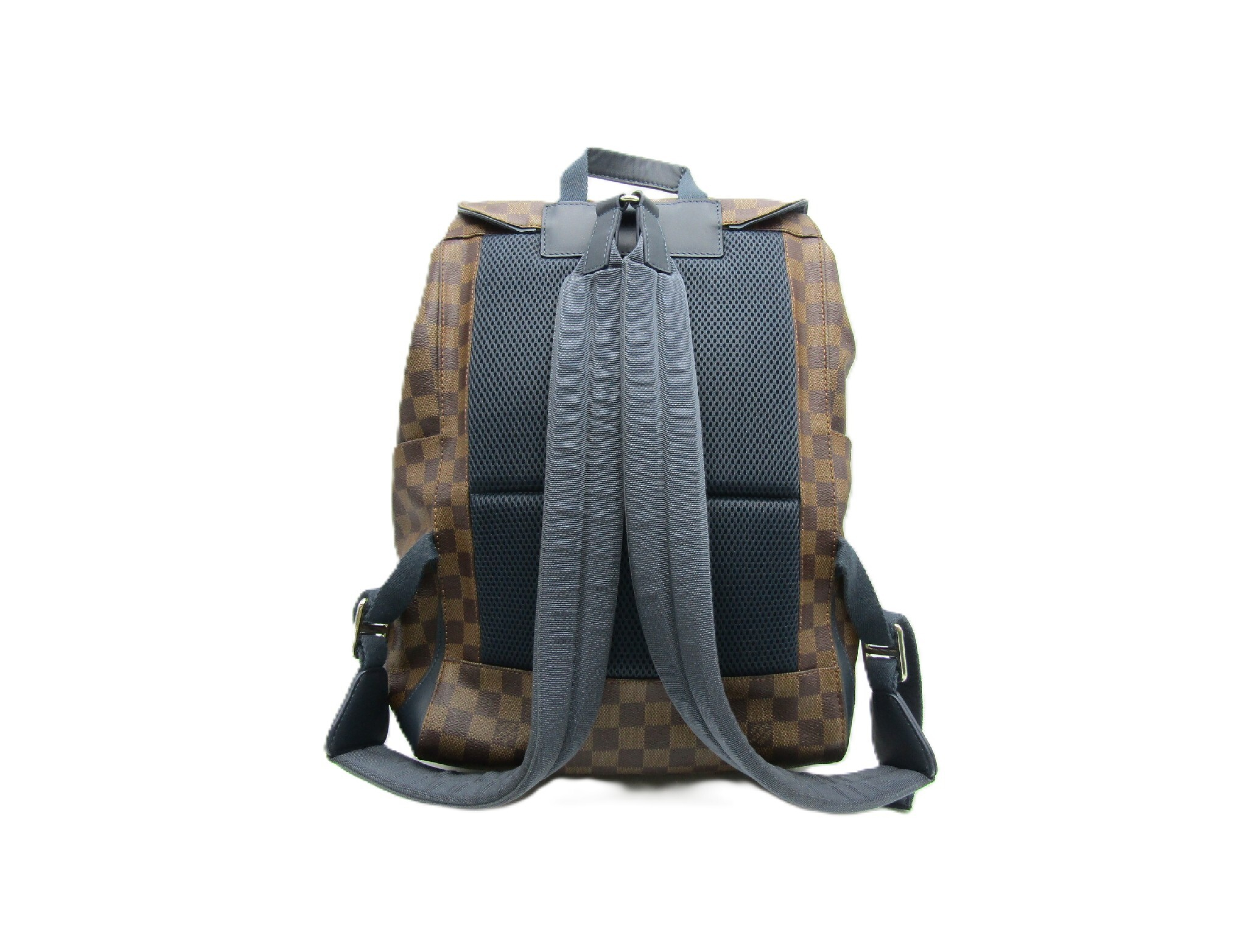 Damier Runner Backpack N41377 Damier Blue Canvas Rucksack — view 2