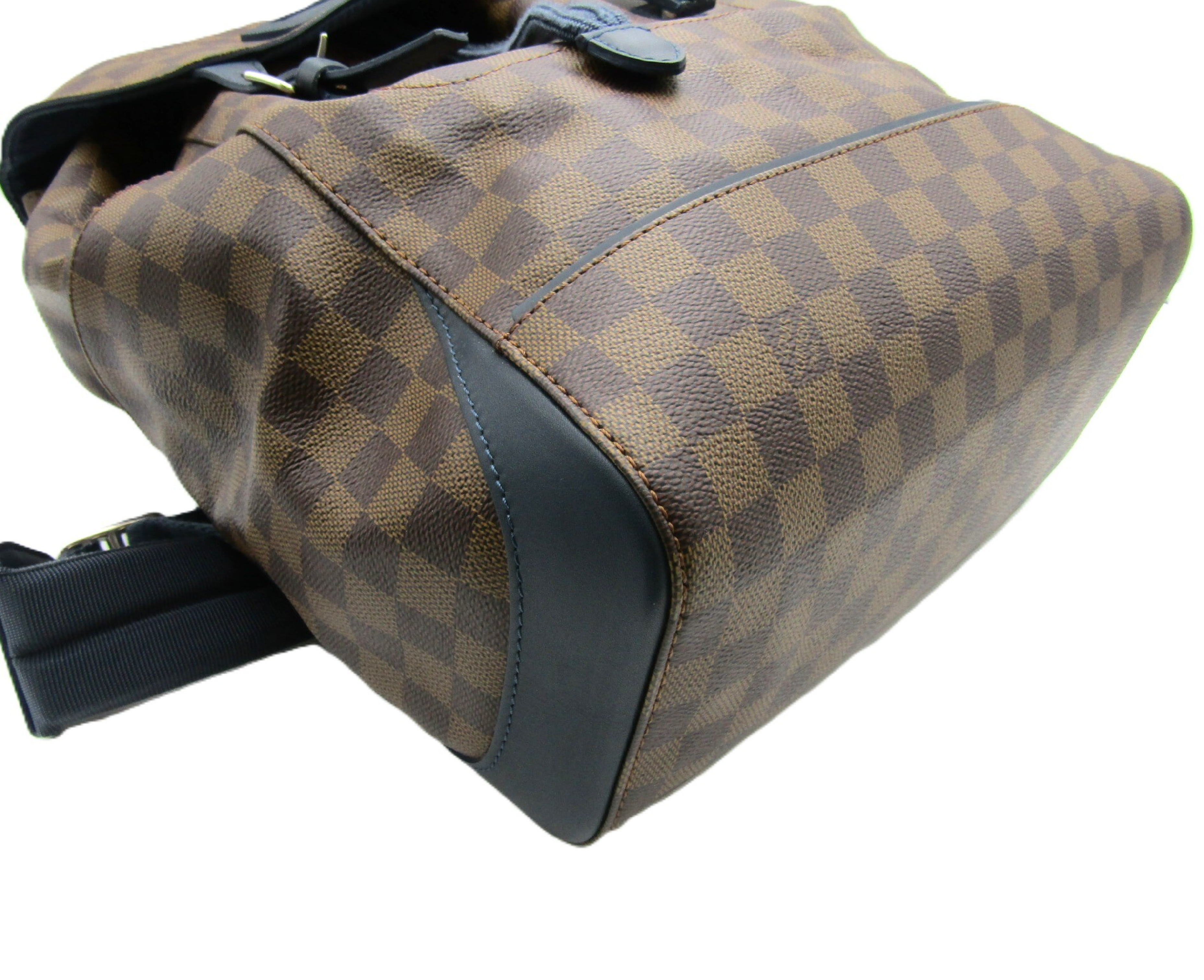 Damier Runner Backpack N41377 Damier Blue Canvas Rucksack — view 4