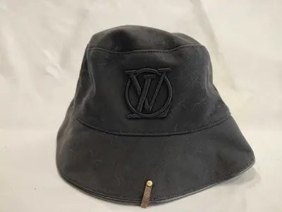 LV logo bucket hat and other accessories