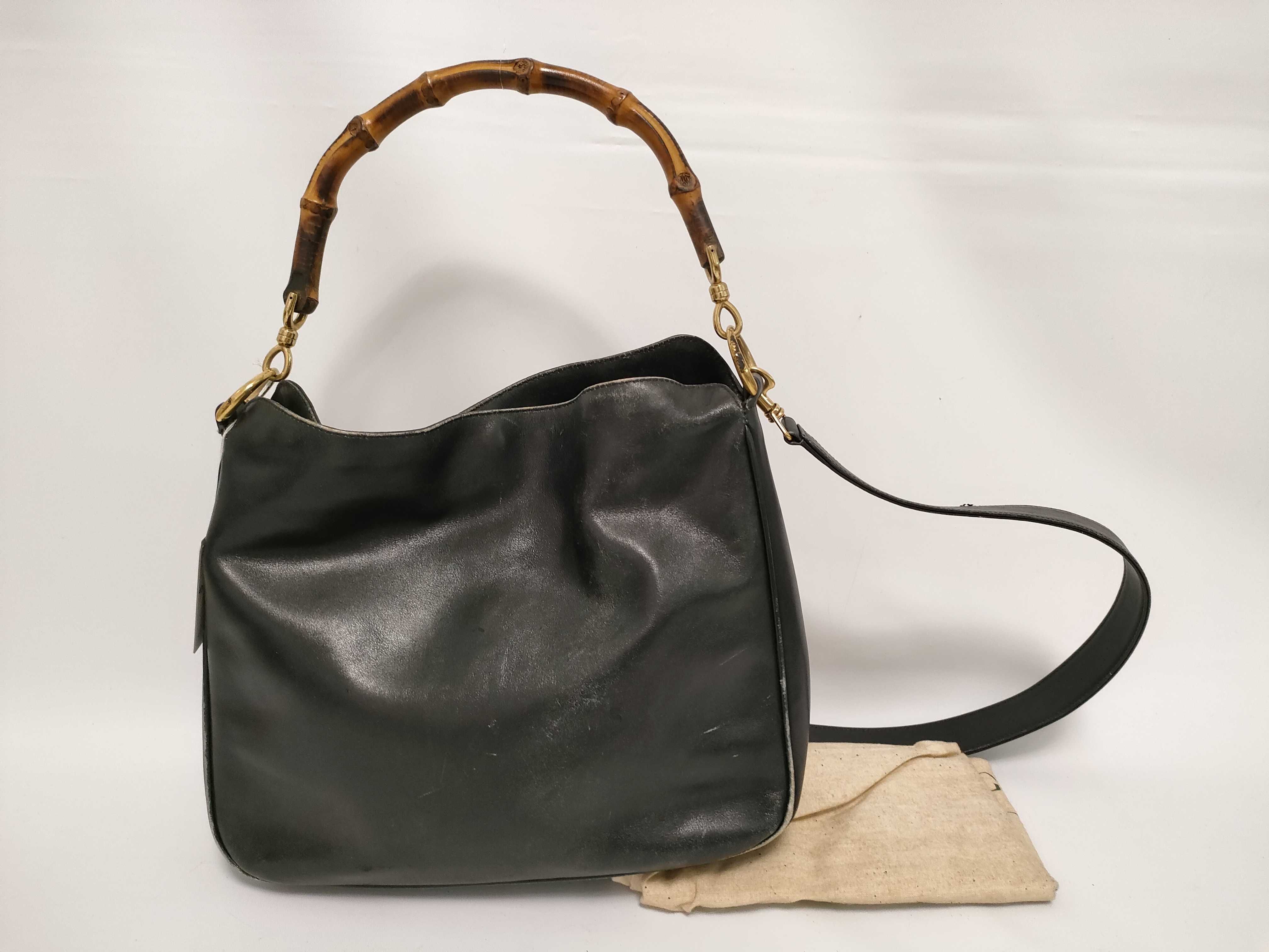 Bamboo / Bamboo / 2-way bag / Leather handbag