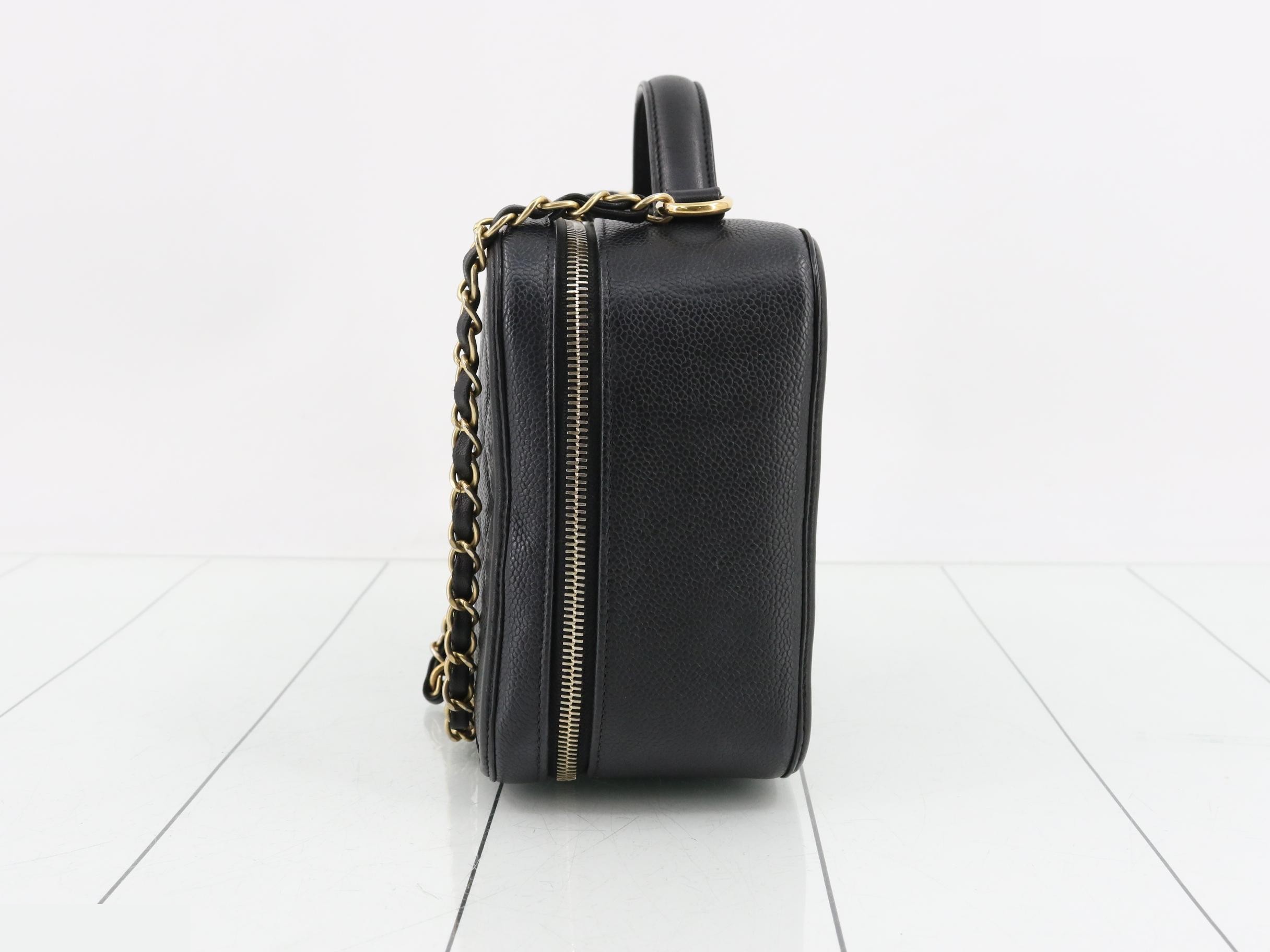 CC Filigree Caviar Skin Vanity Case, Unit No. 23 — view 3