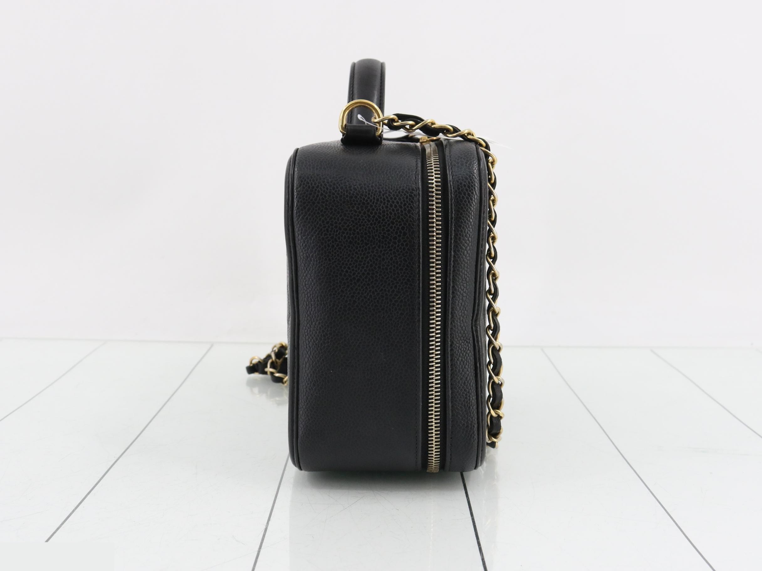 CC Filigree Caviar Skin Vanity Case, Unit No. 23 — view 4