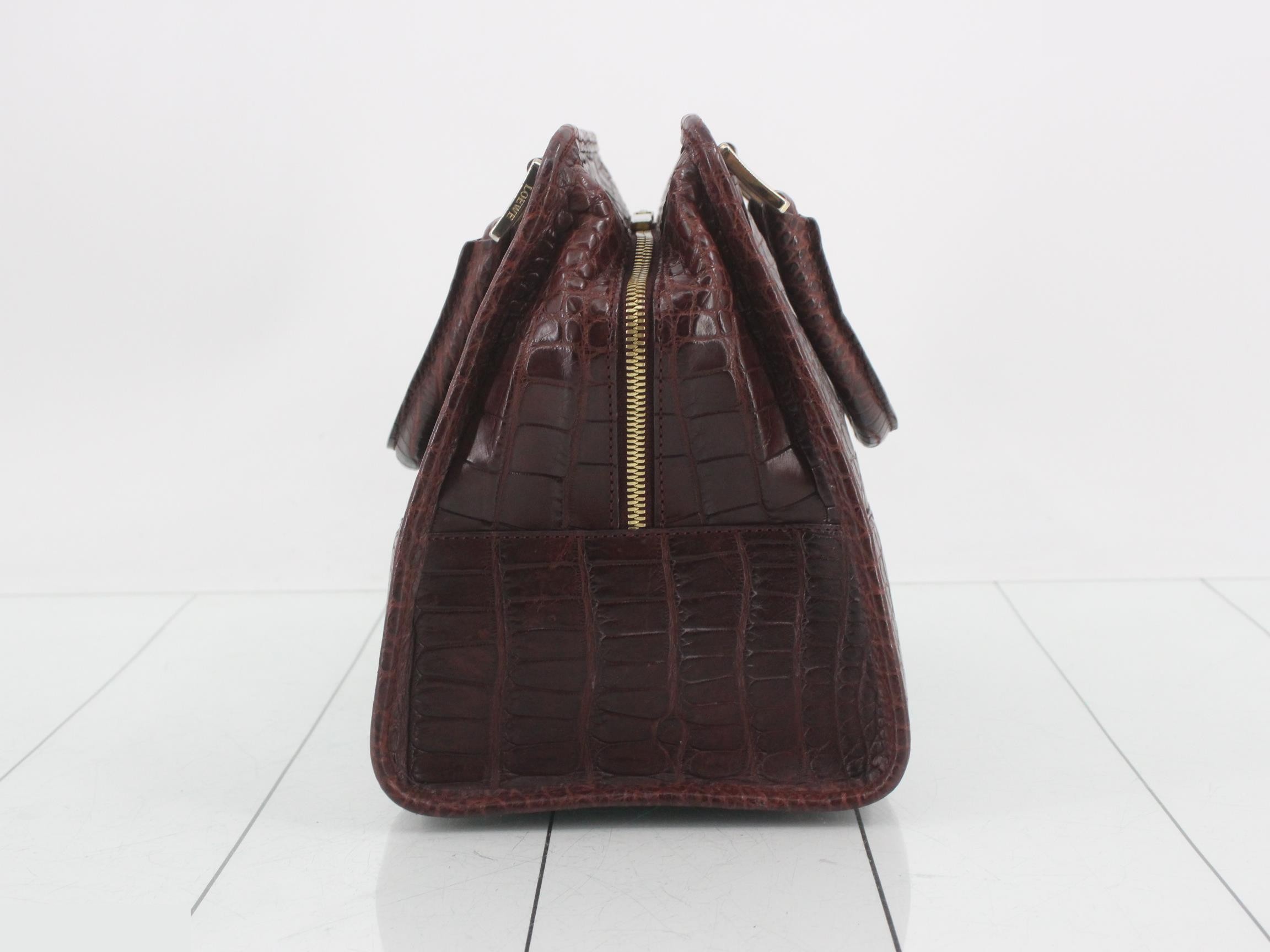 Amazona Crocodile Leather Handbag — view 3