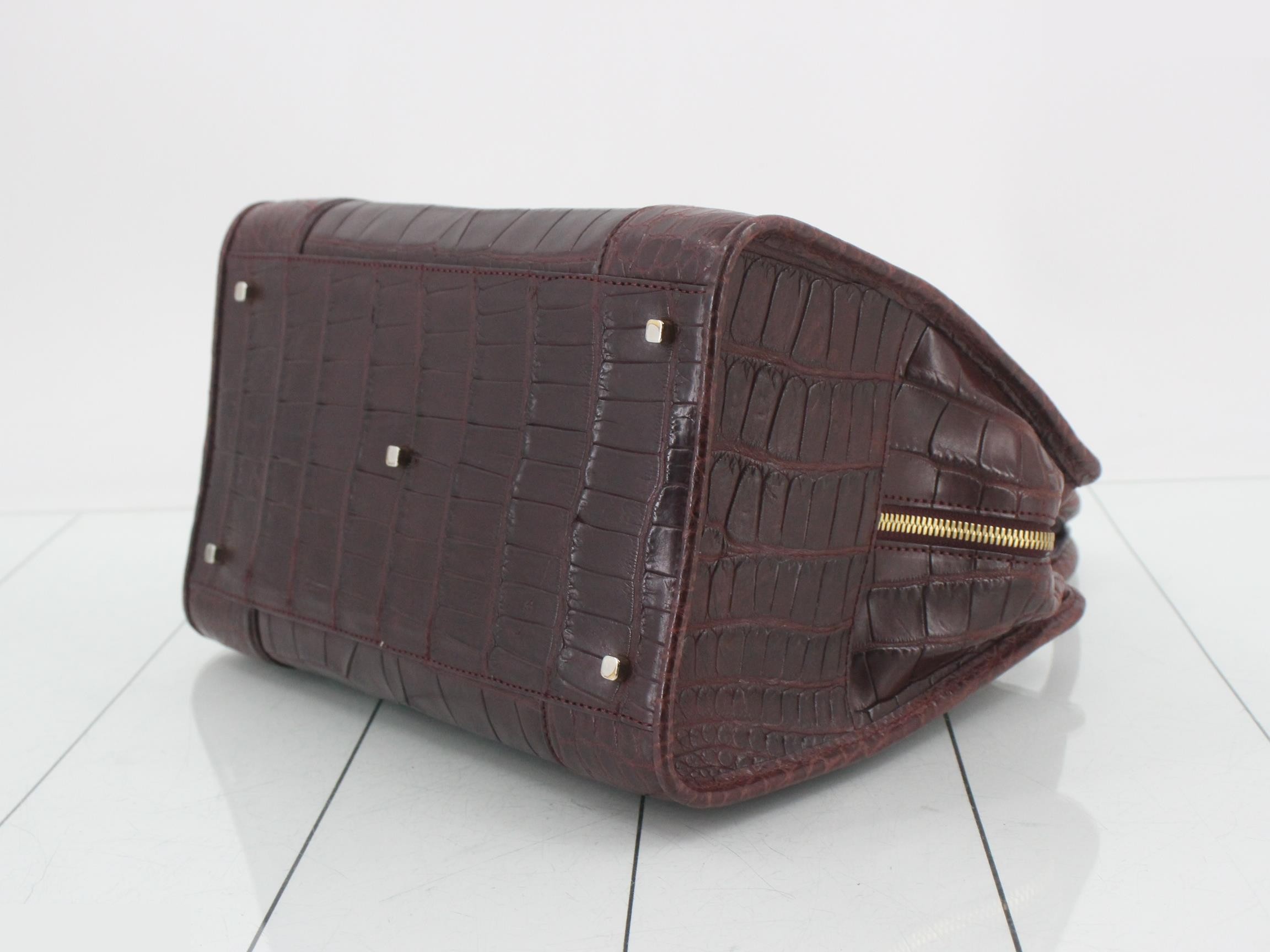 Amazona Crocodile Leather Handbag — view 6