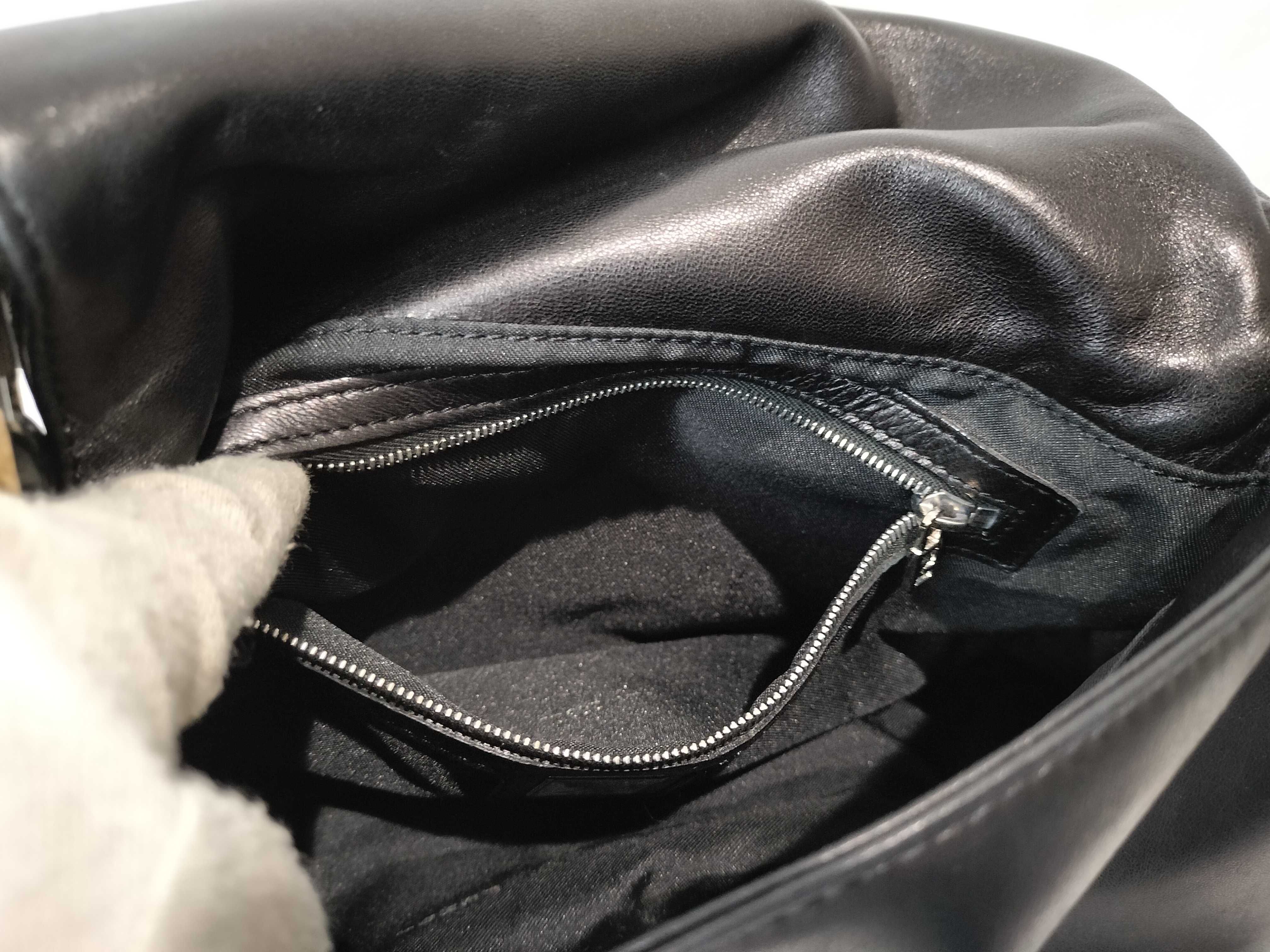 Zucca pattern Mamma hardware/leather/black handbag — view 11