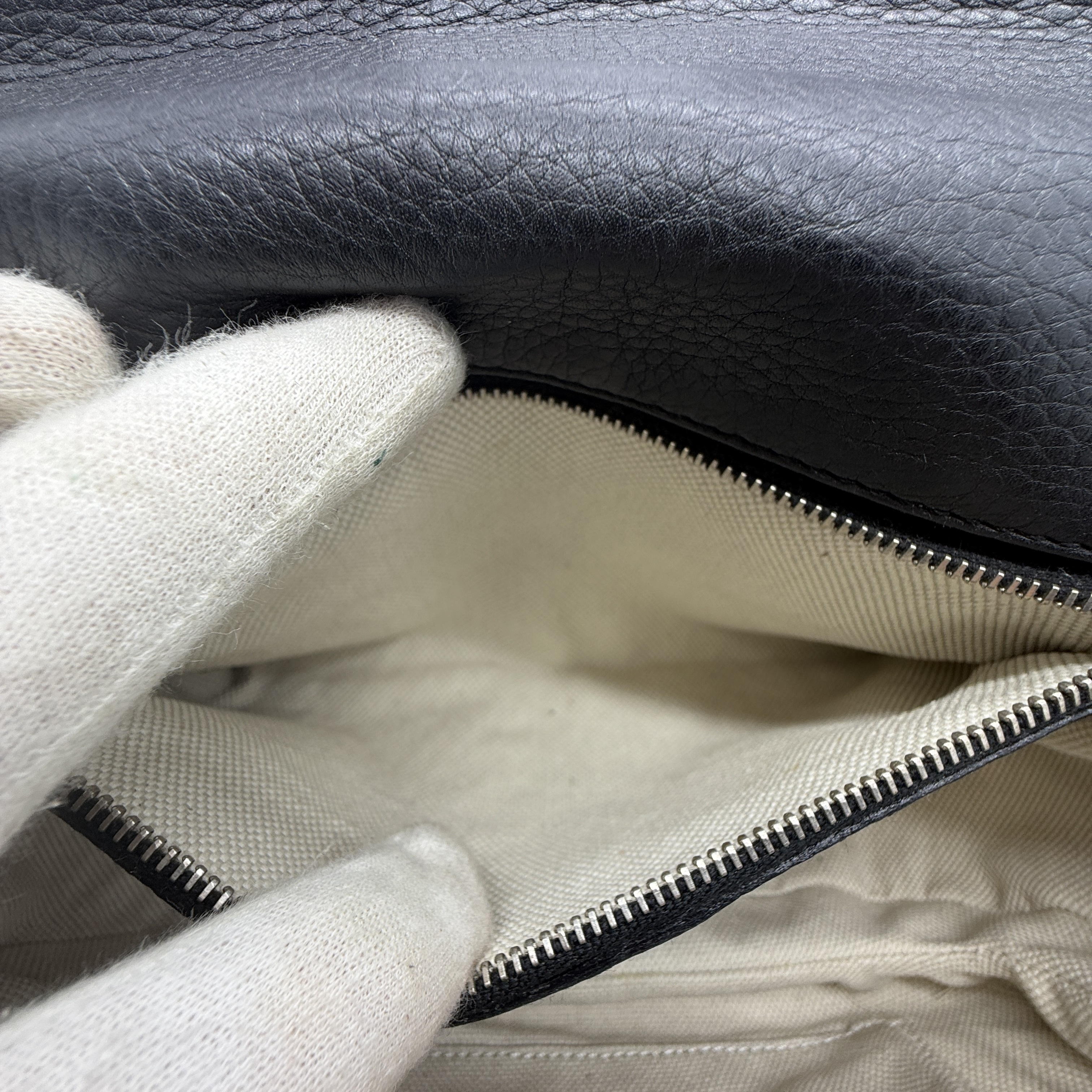 Bamboo Leather Double Strap Handbag — view 14