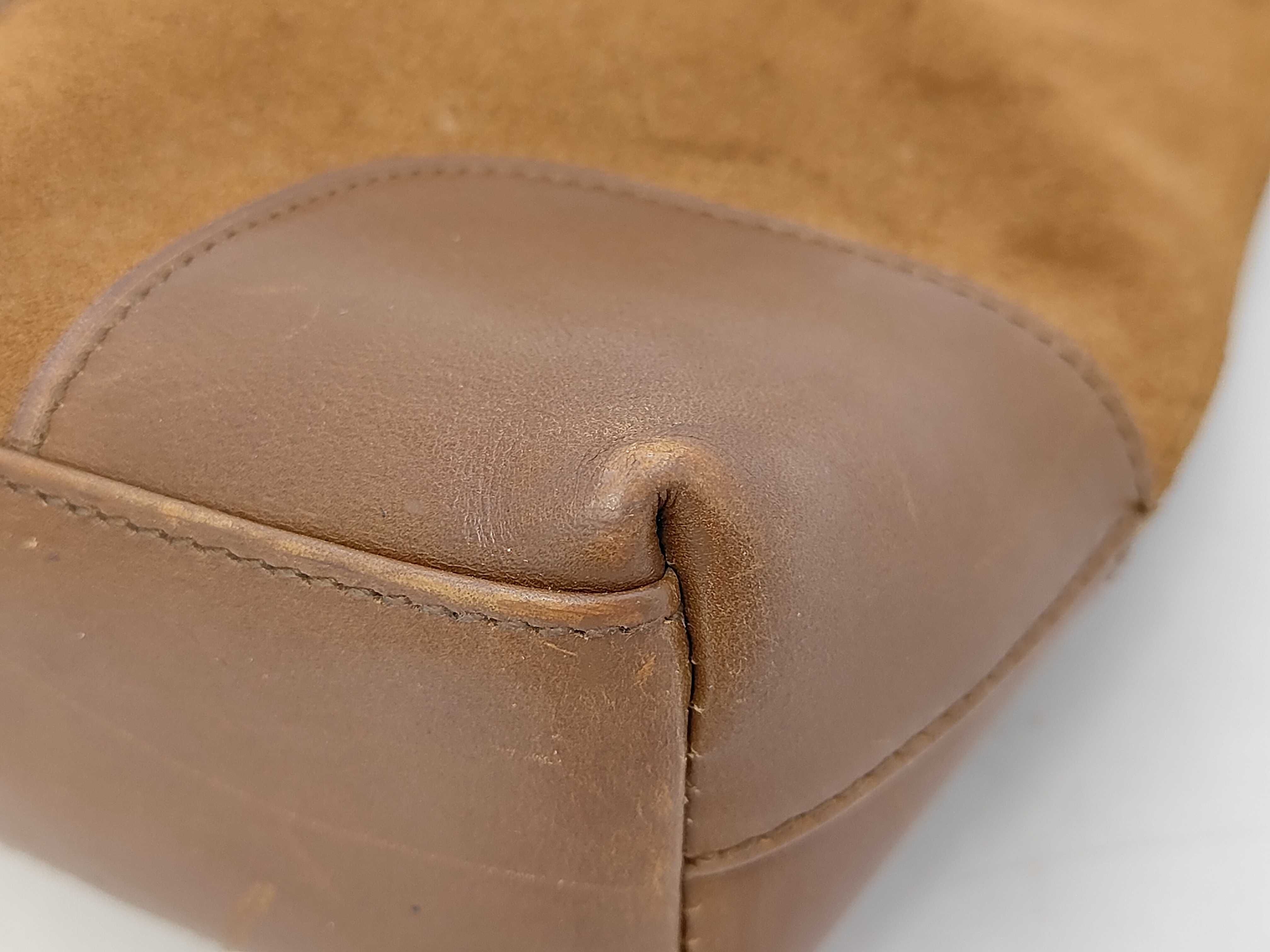 Suede Sherry Line Tote Bag — view 4