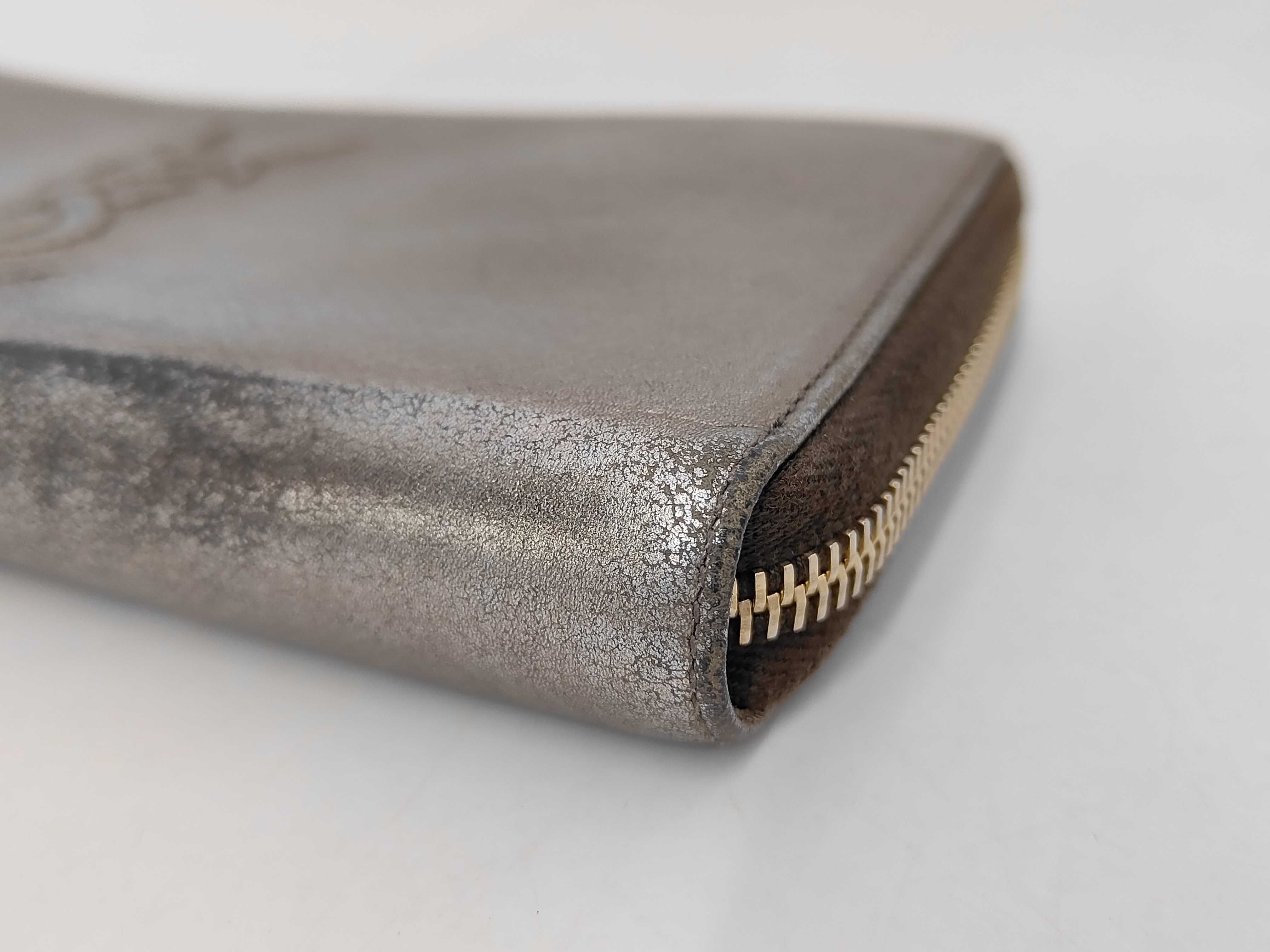 YEVSSAINTLAURENT Silver Long Wallet — view 3