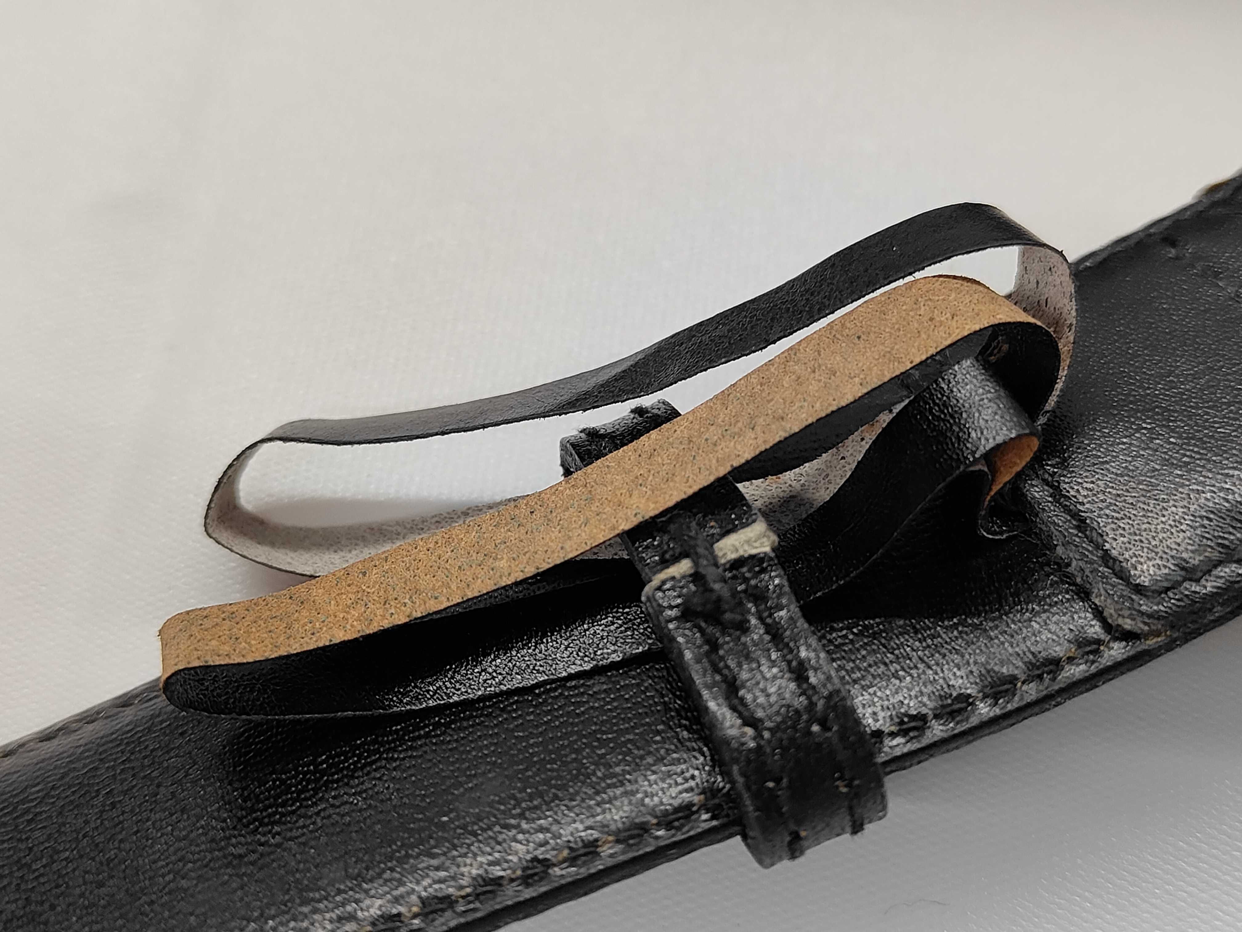 Leather Belt with Carriage Buckle — view 8