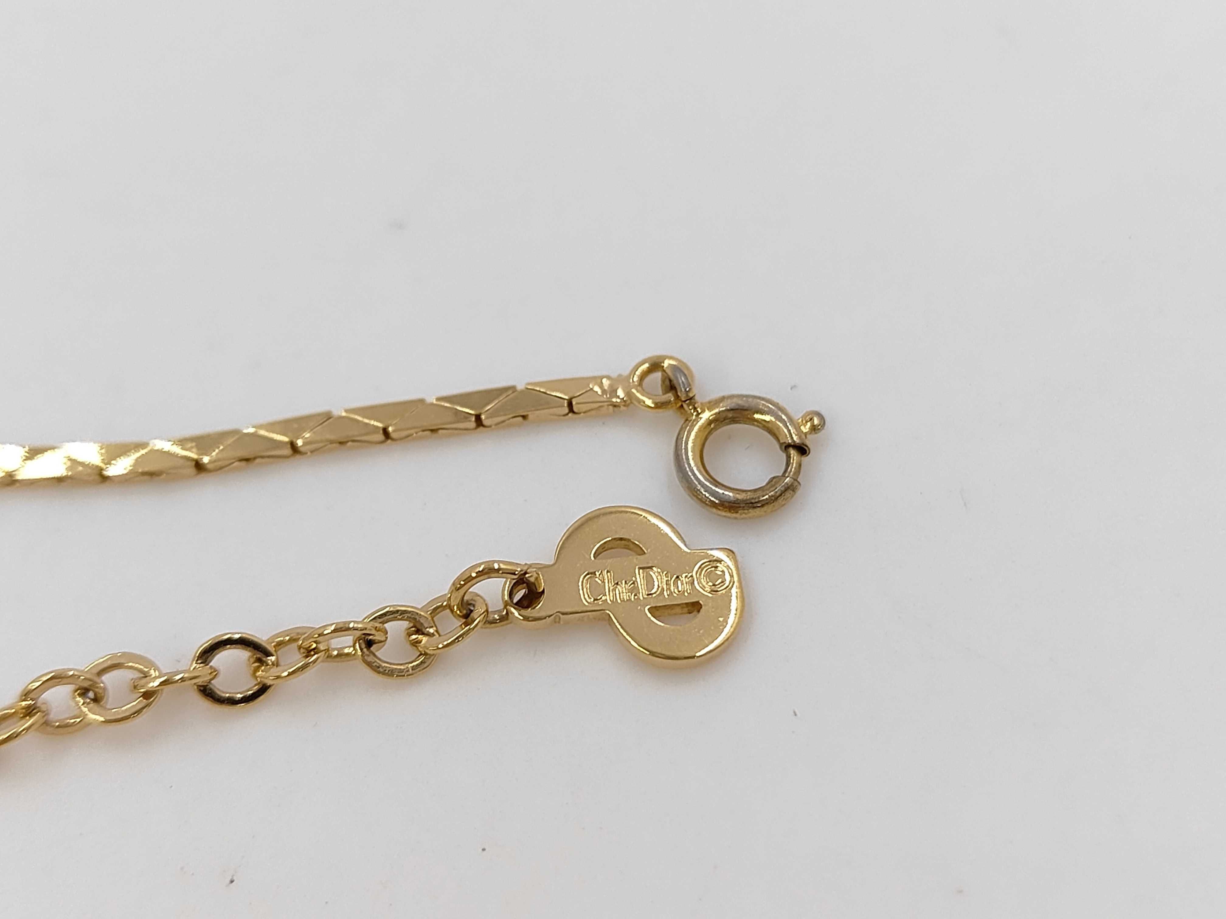 Rhinestone Gold Necklace — view 3