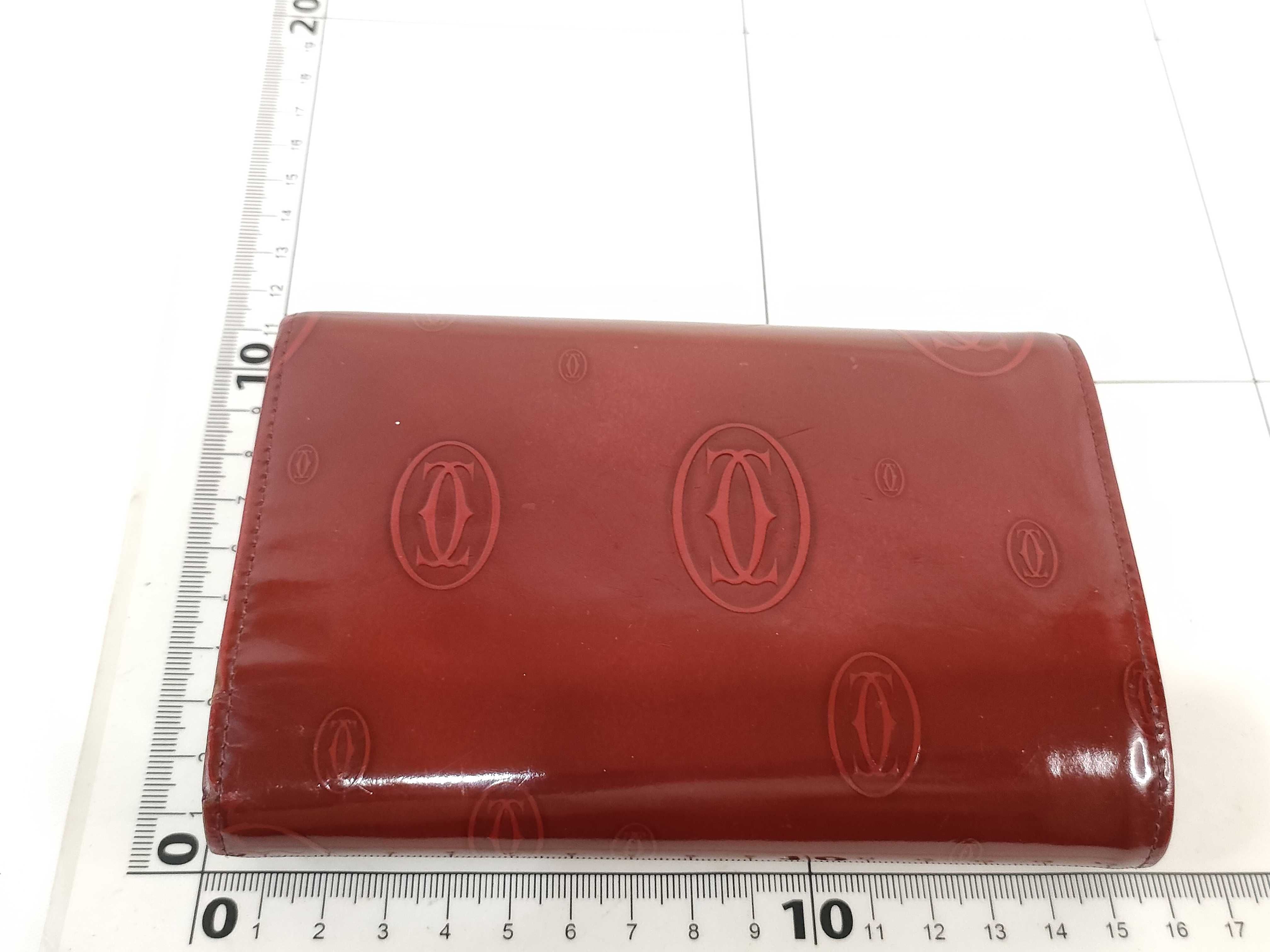 Happy Birthday Bifold Wallet Enamel Bordeaux Box/Guarantee Included Wallet — view 2