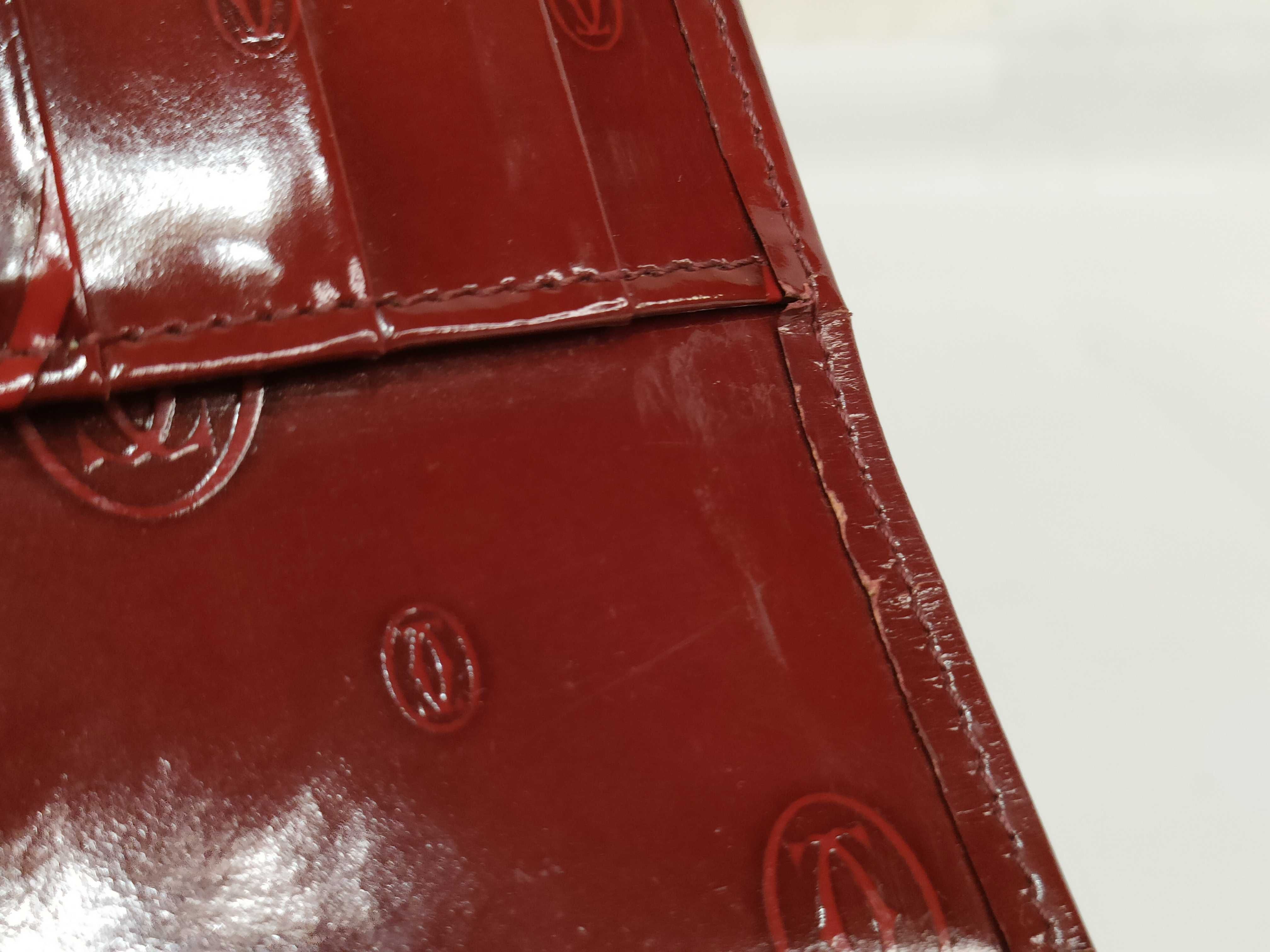 Happy Birthday Bifold Wallet Enamel Bordeaux Box/Guarantee Included Wallet — view 13