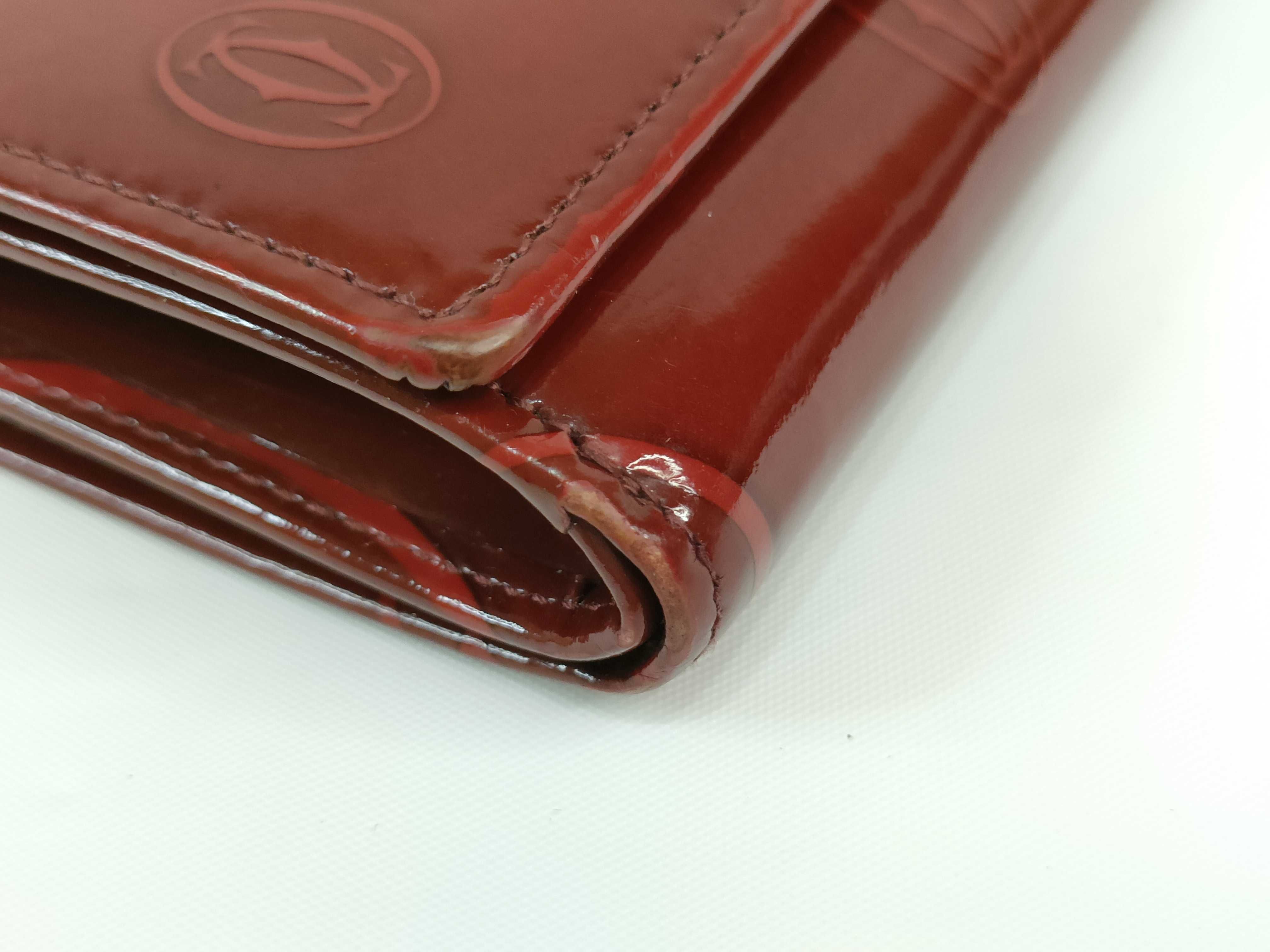 Happy Birthday Bifold Wallet Enamel Bordeaux Box/Guarantee Included Wallet — view 3