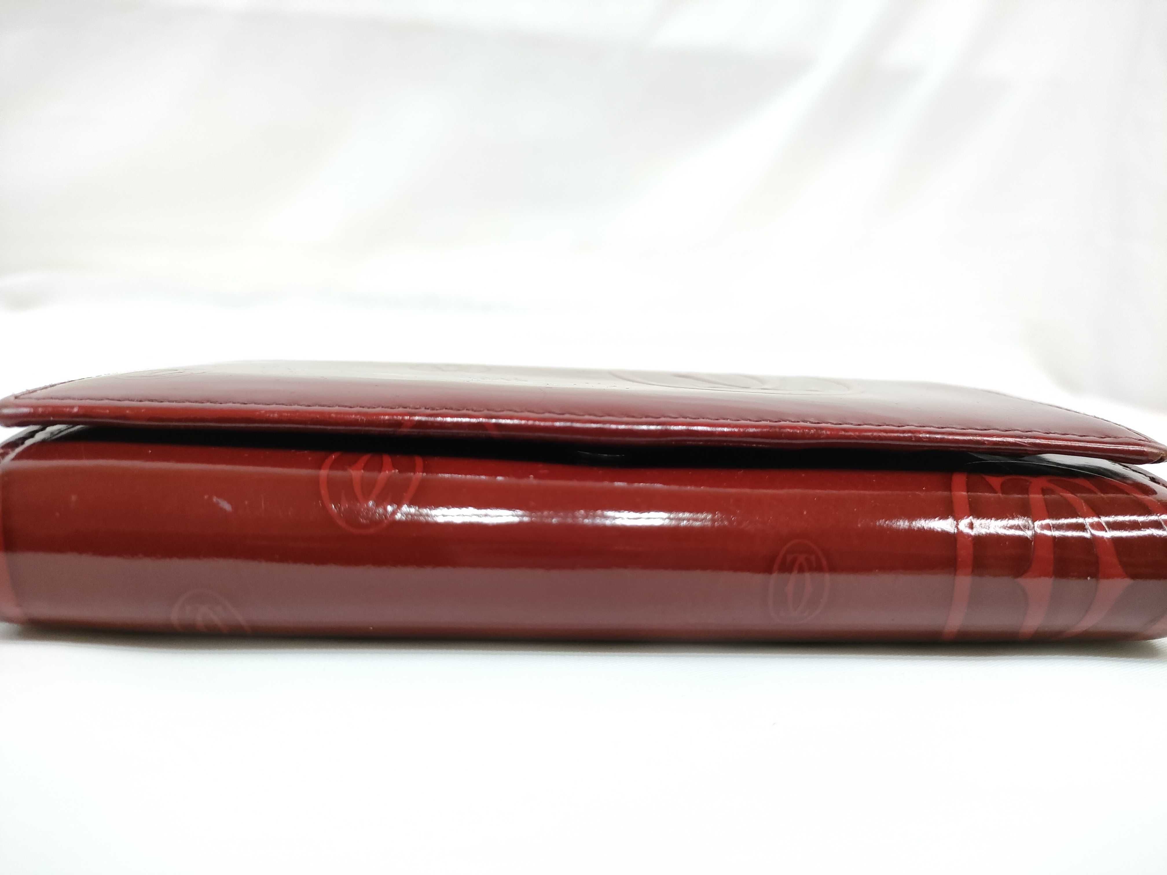 Happy Birthday Bifold Wallet Enamel Bordeaux Box/Guarantee Included Wallet — view 5