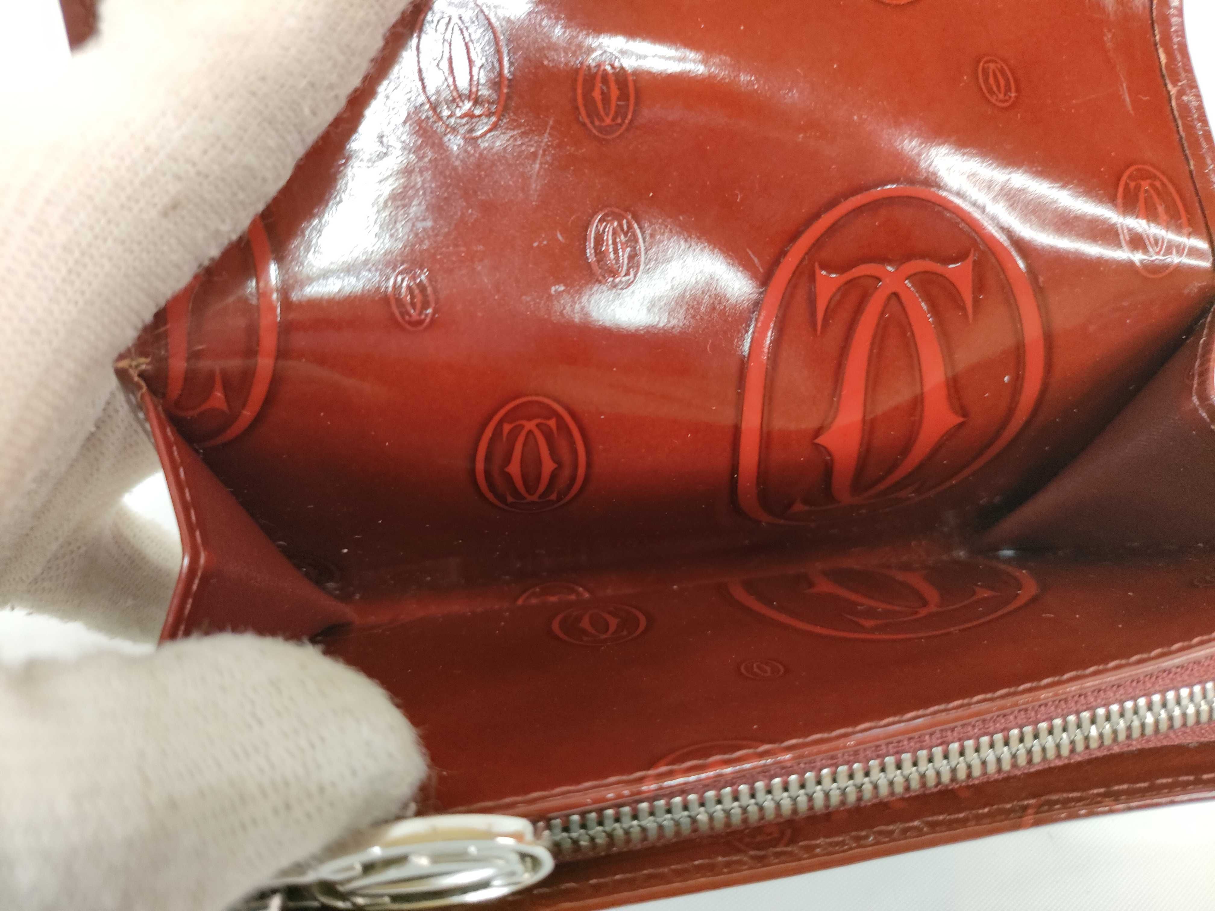 Happy Birthday Bifold Wallet Enamel Bordeaux Box/Guarantee Included Wallet — view 9