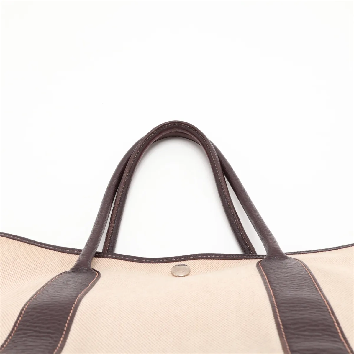 Garden Party 36 PM Toile H x Buffle Beige x Marron Silver Hardware H: 2004 — view 6