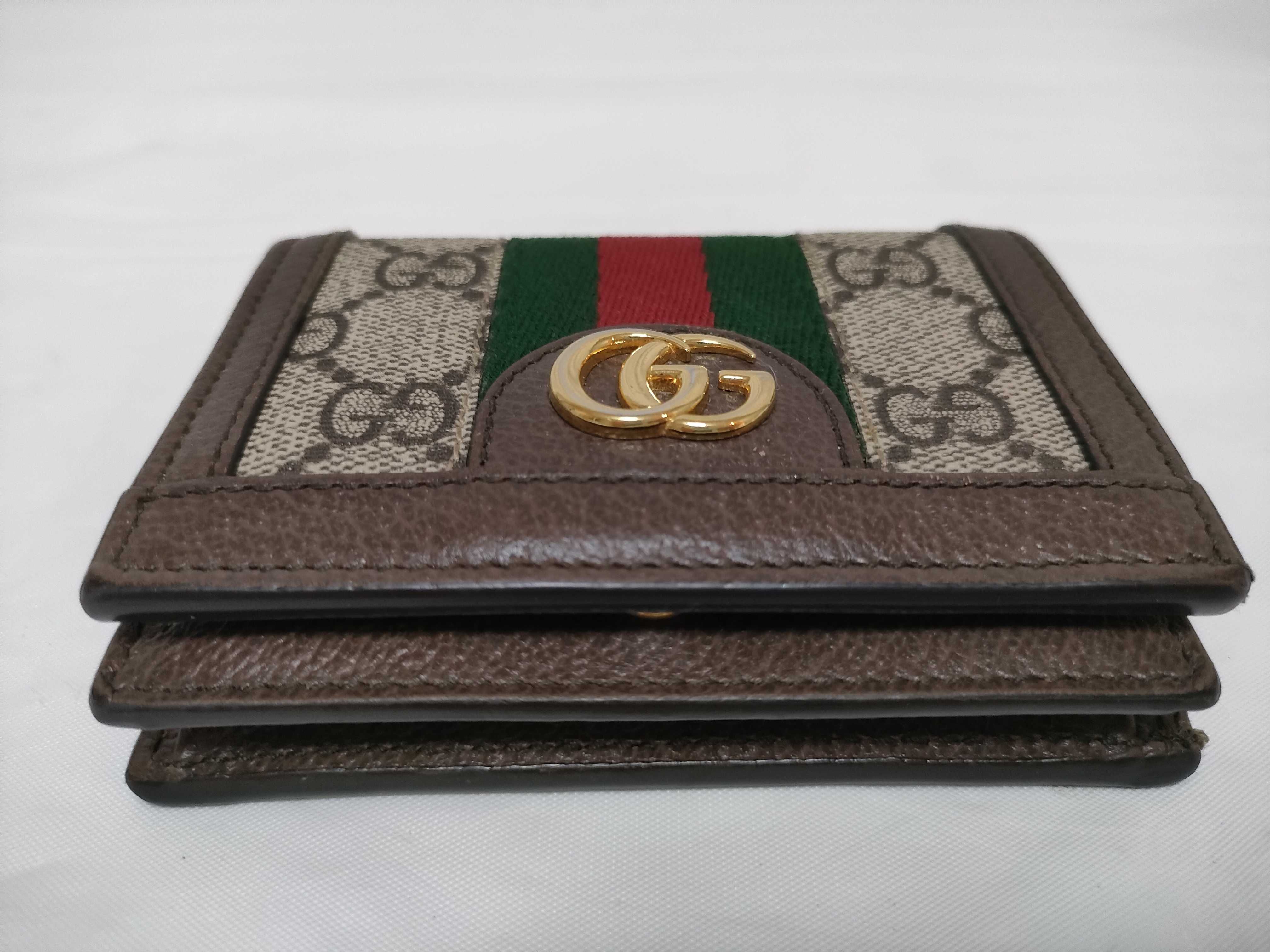 GG Supreme Ophidia Sherry Line Bi-fold Wallet — view 4