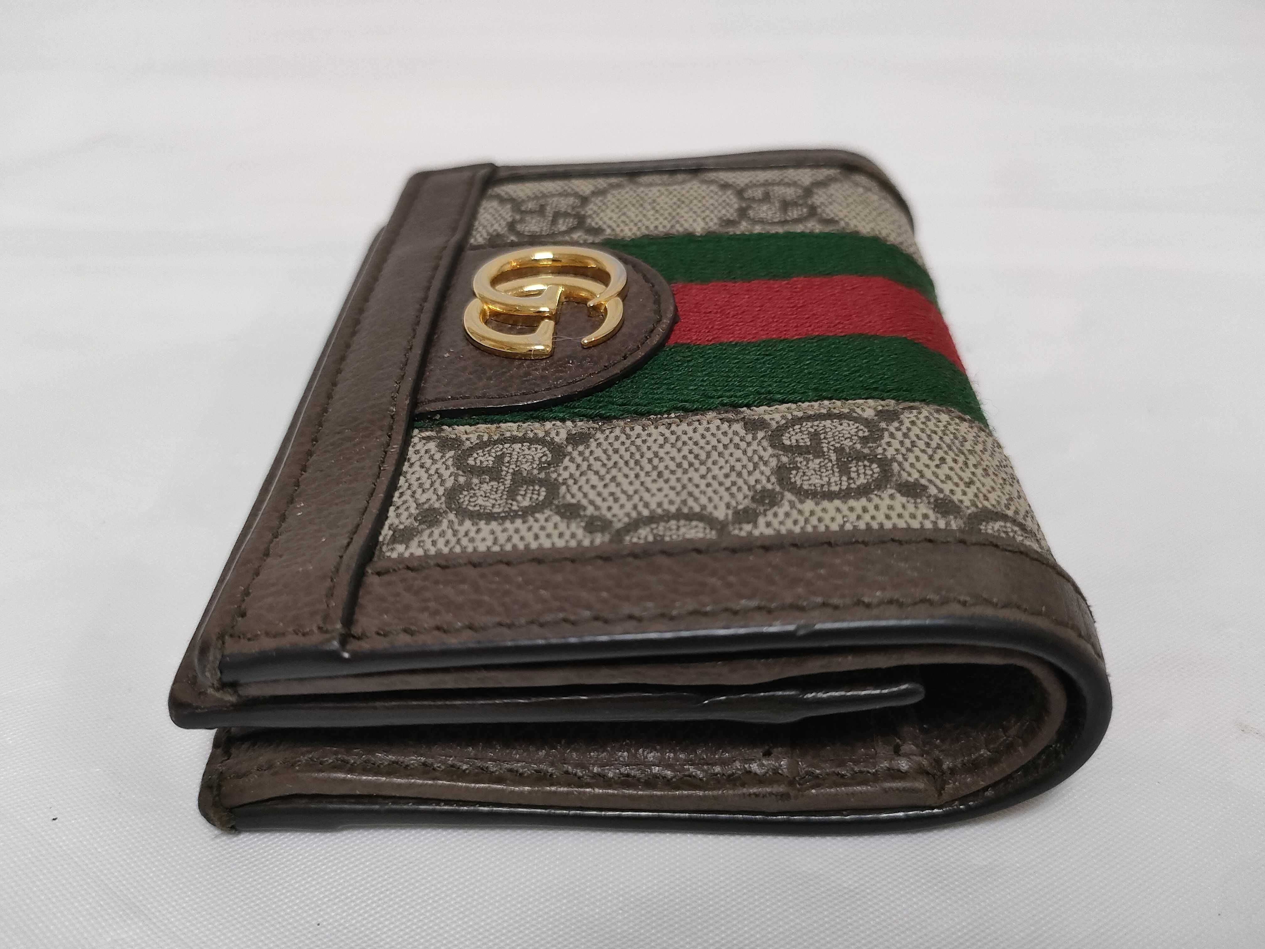 GG Supreme Ophidia Sherry Line Bi-fold Wallet — view 5