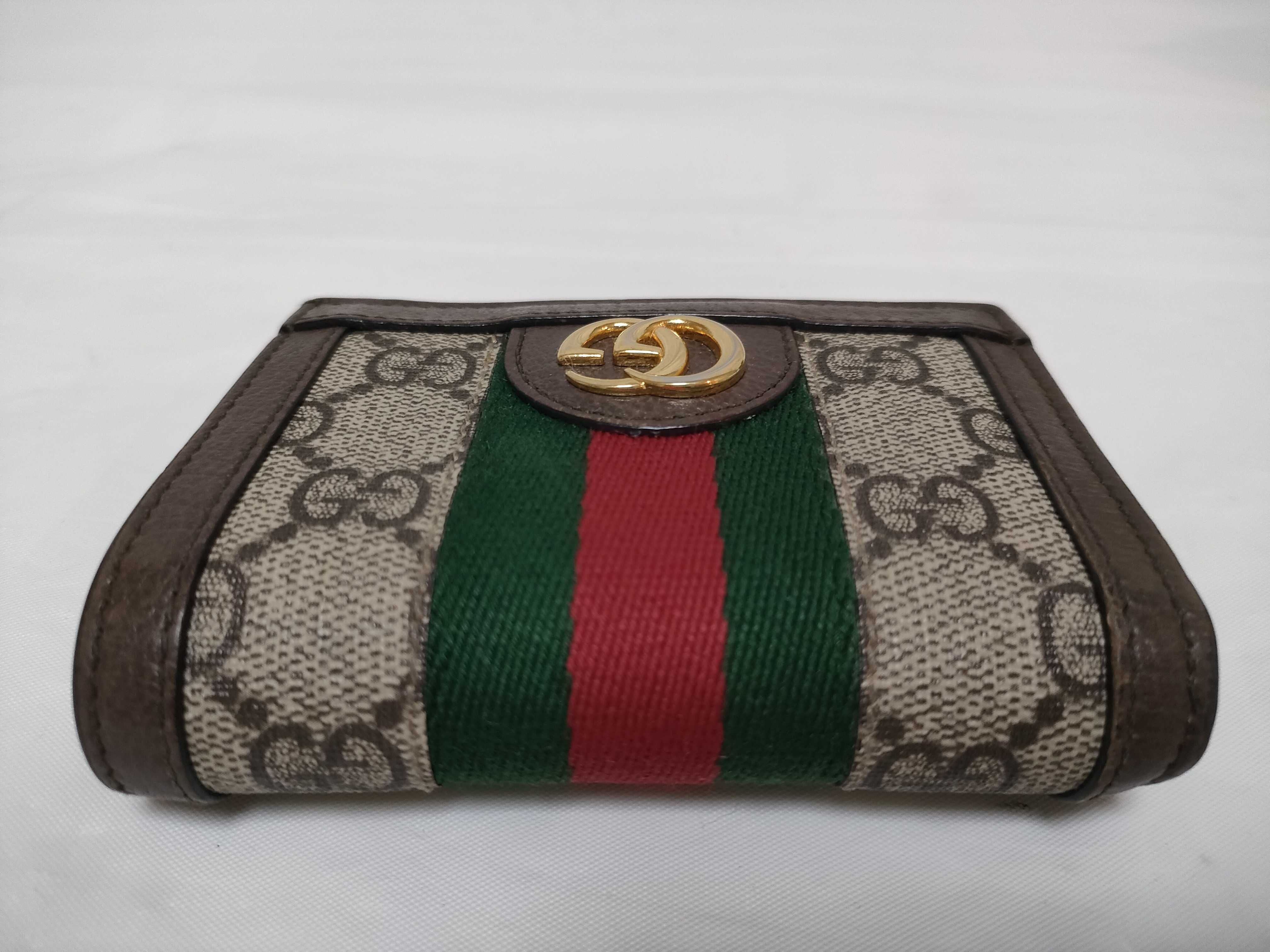 GG Supreme Ophidia Sherry Line Bi-fold Wallet — view 6