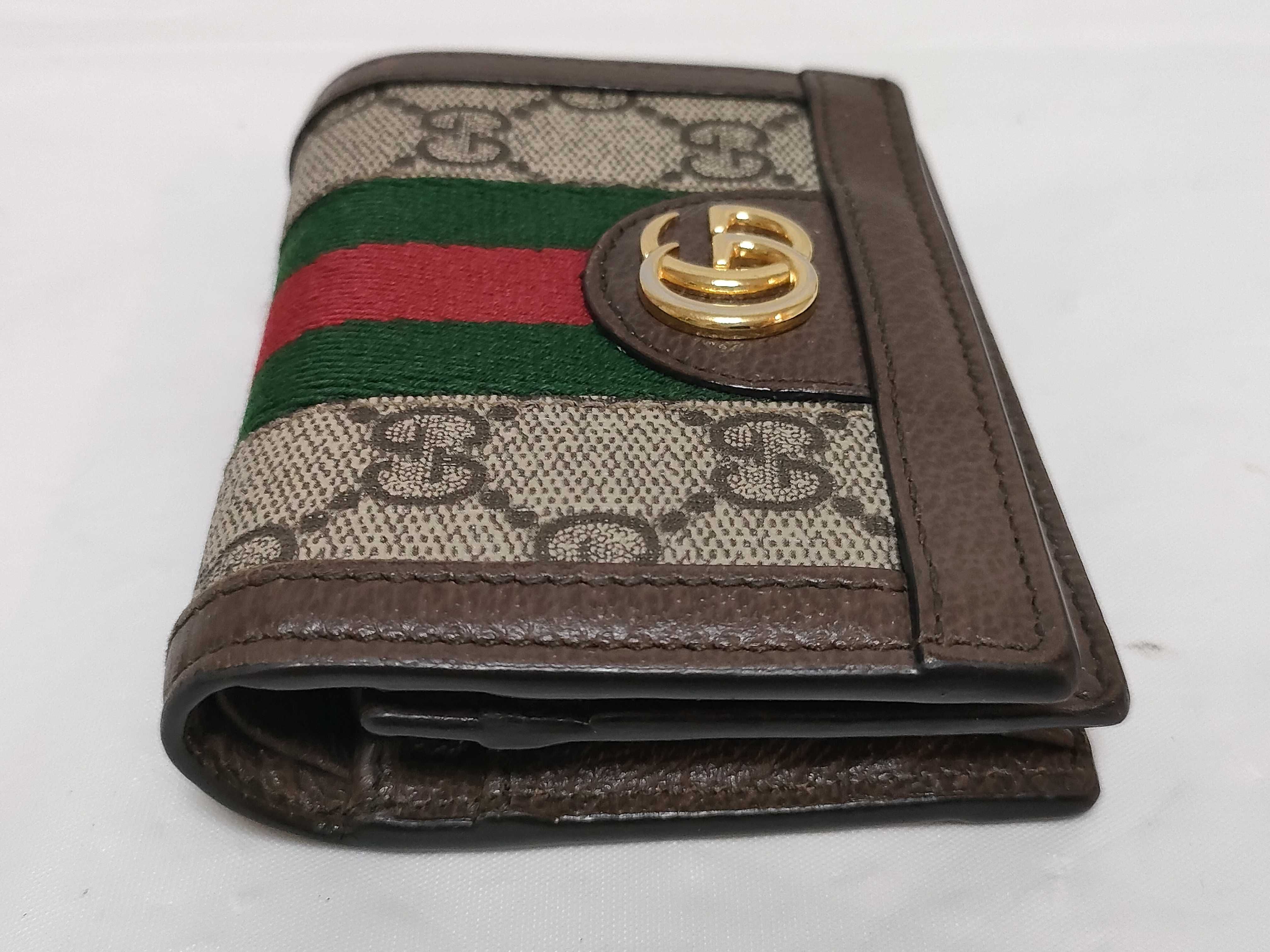 GG Supreme Ophidia Sherry Line Bi-fold Wallet — view 7