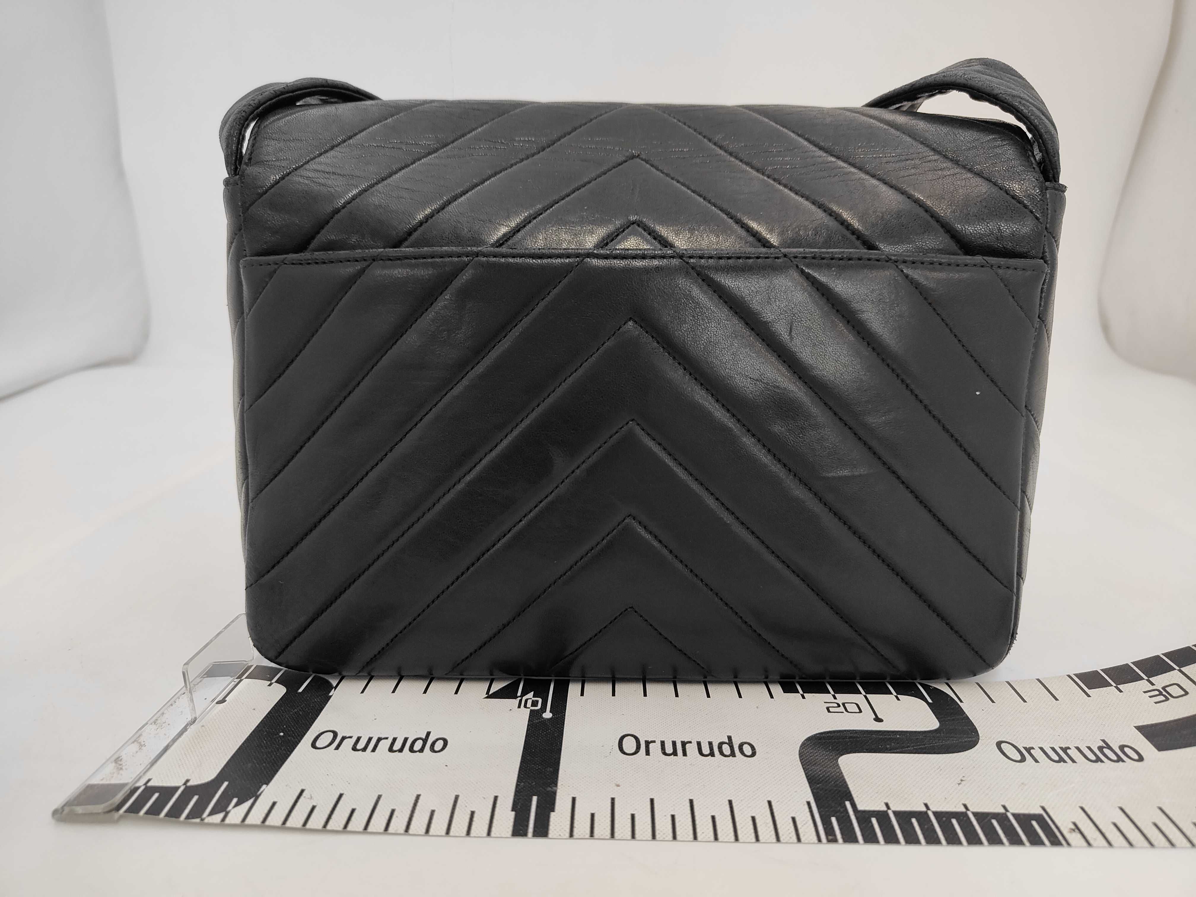 Lambskin V-Stitch Shoulder Bag — view 2