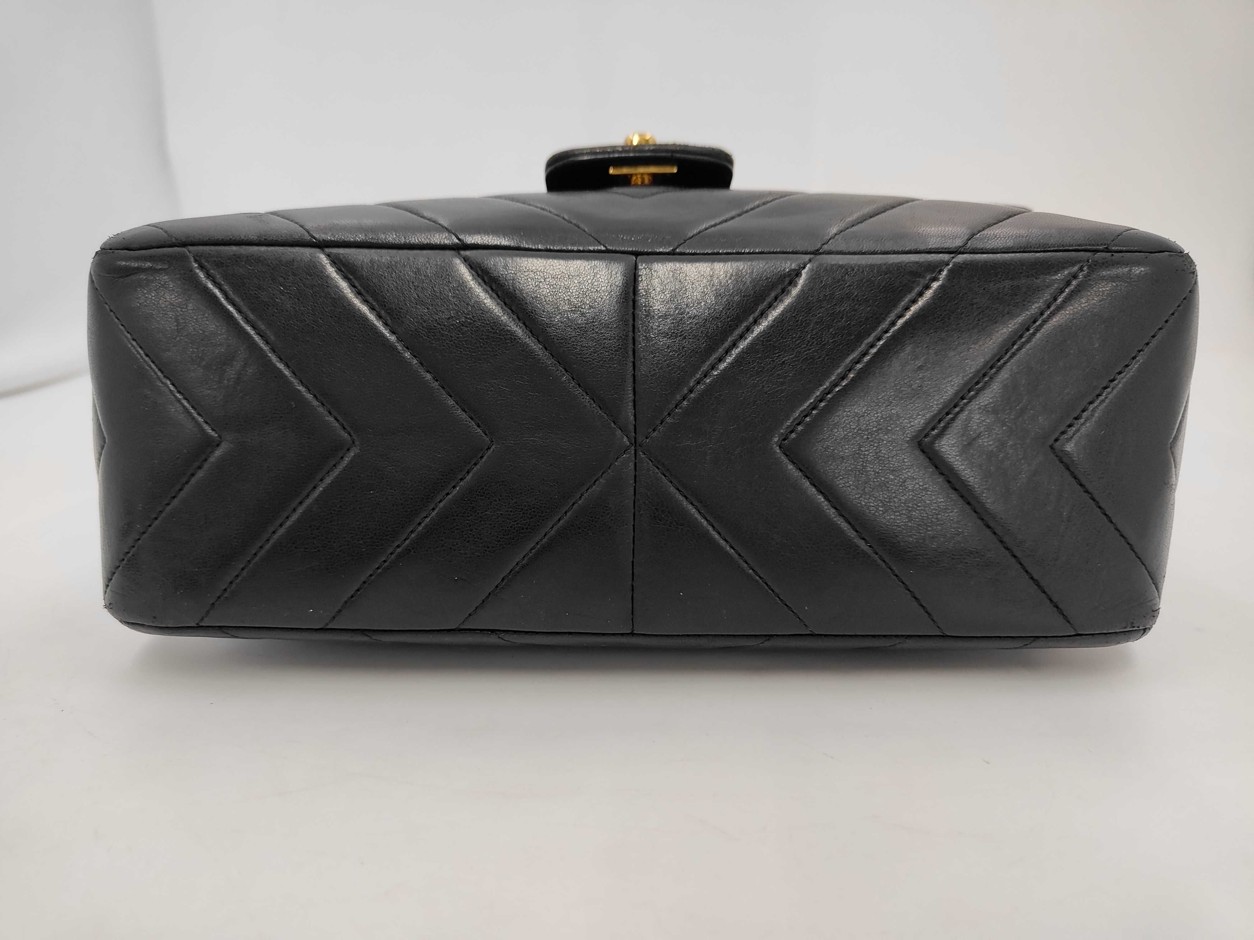 Lambskin V-Stitch Shoulder Bag — view 3