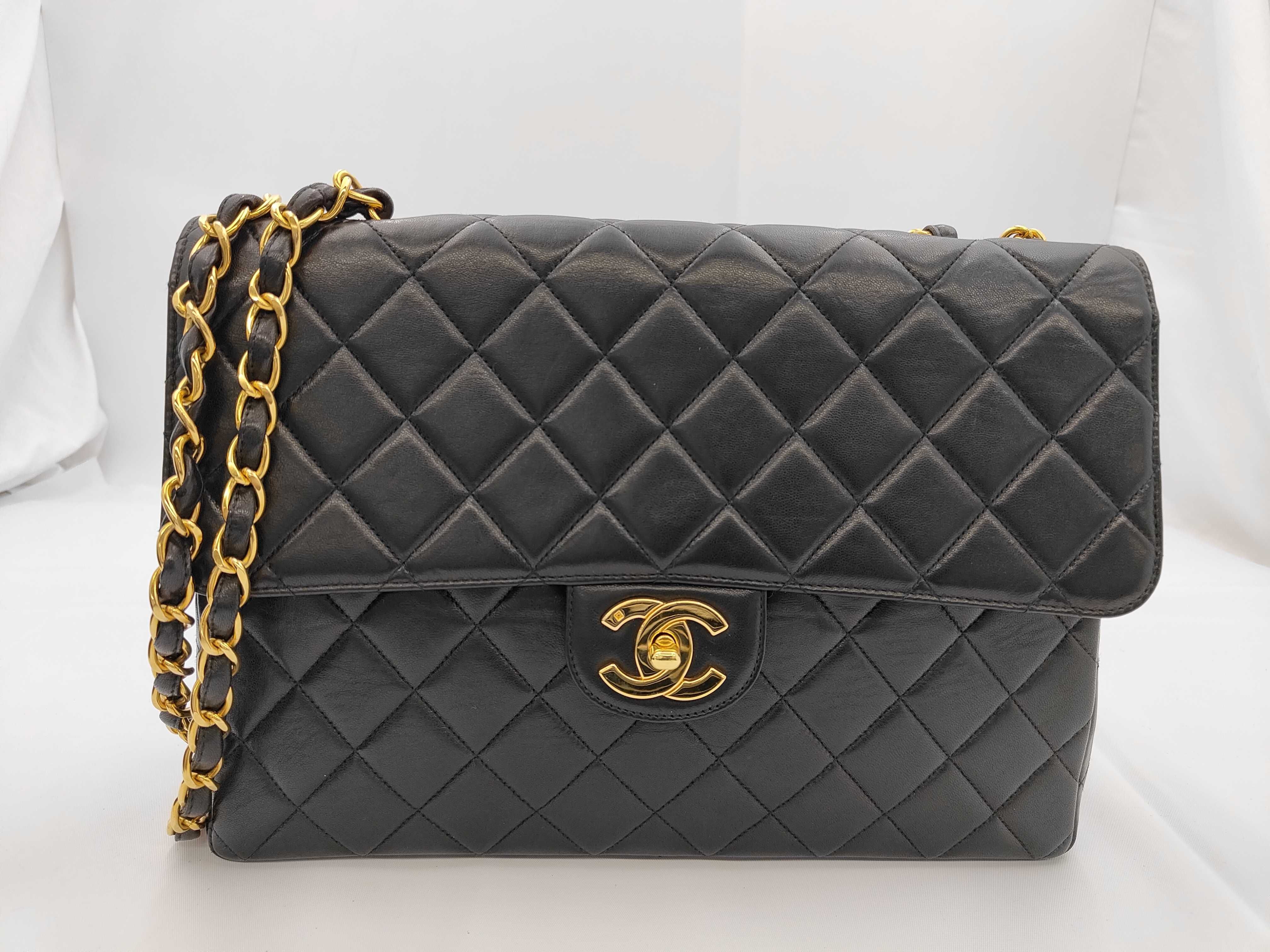 Large Matelassé Lambskin Shoulder Bag