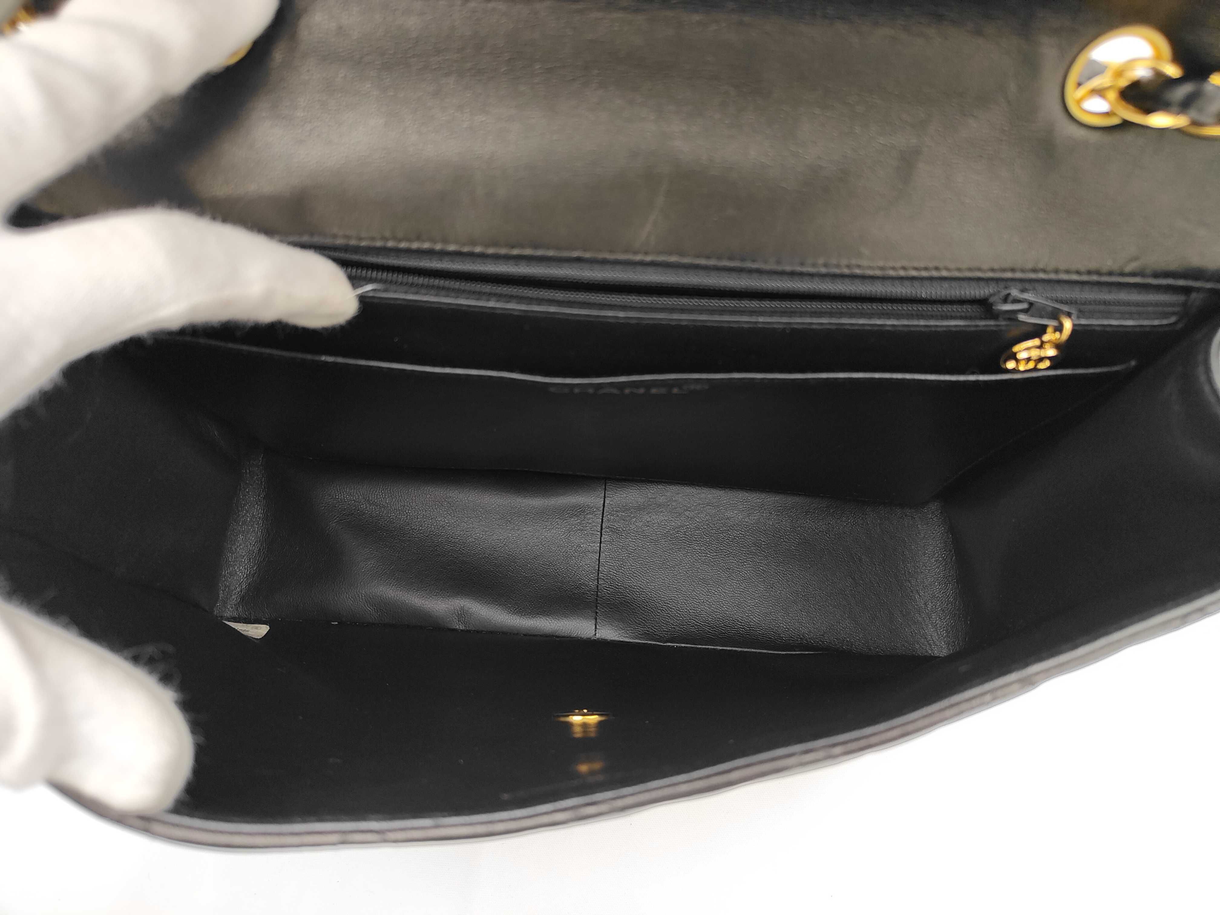 Large Matelassé Lambskin Shoulder Bag — view 9