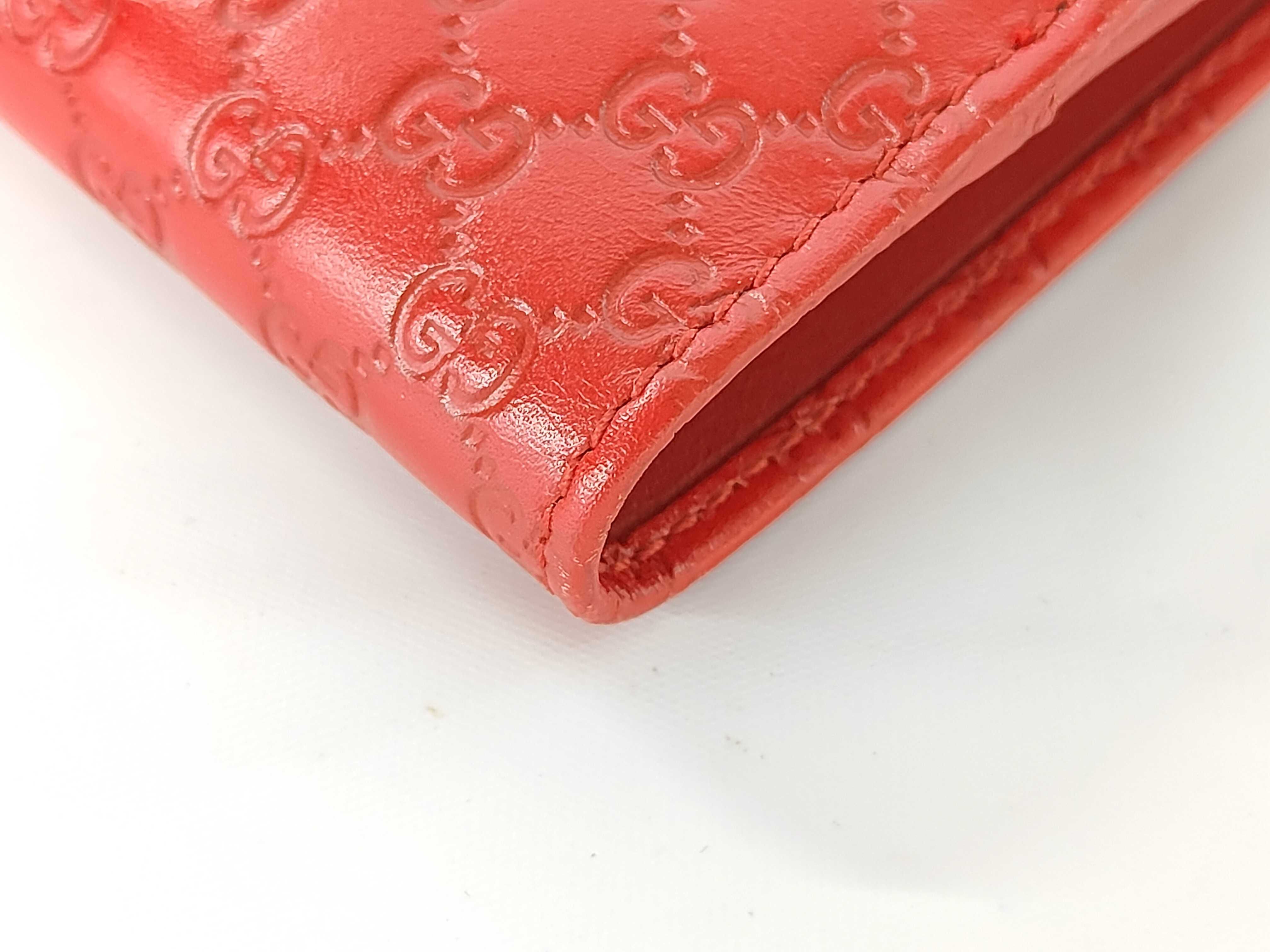 Red Calfskin GG Monogram Guccissima Wallet 282579 — view 2