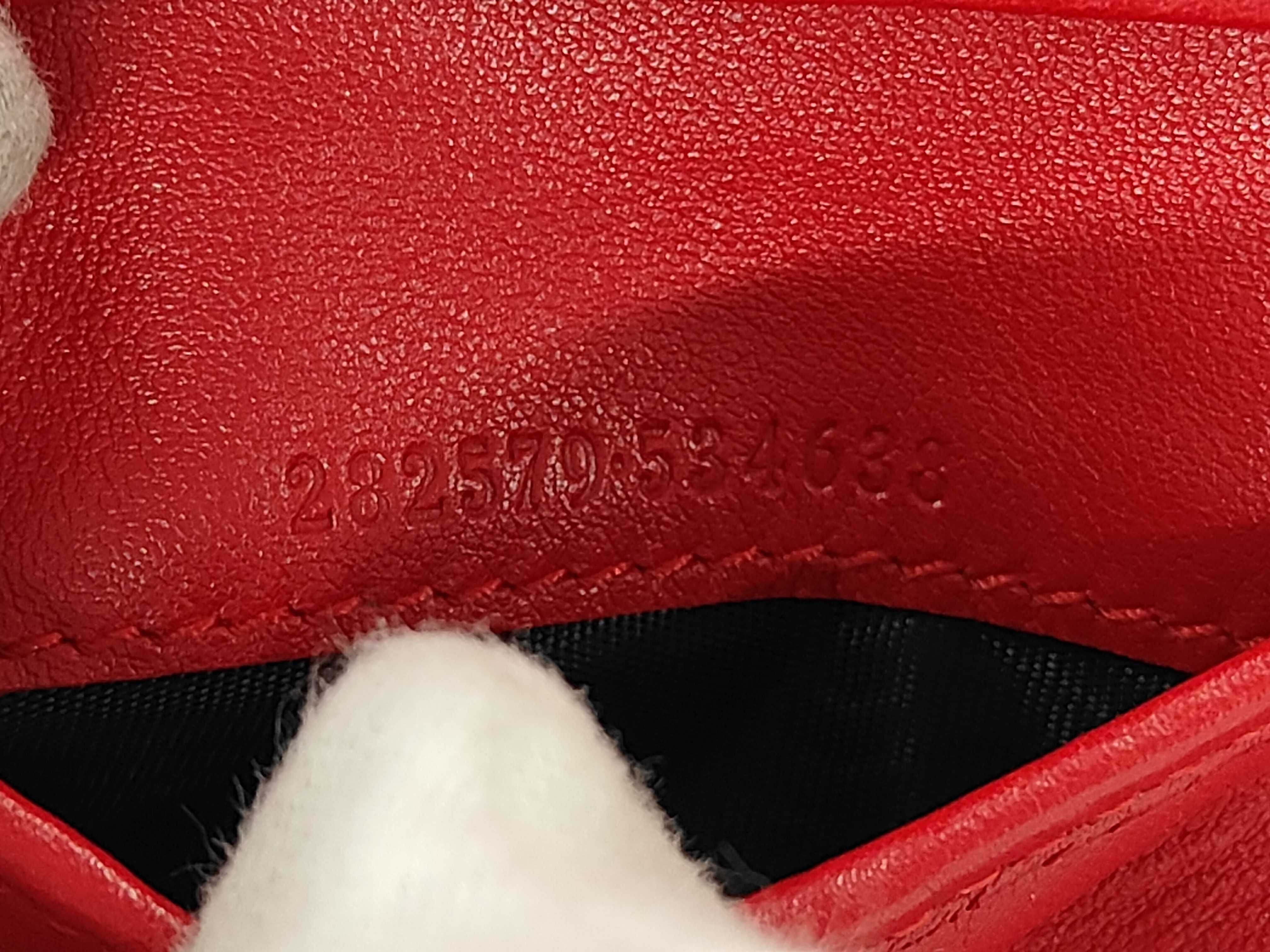Red Calfskin GG Monogram Guccissima Wallet 282579 — view 6