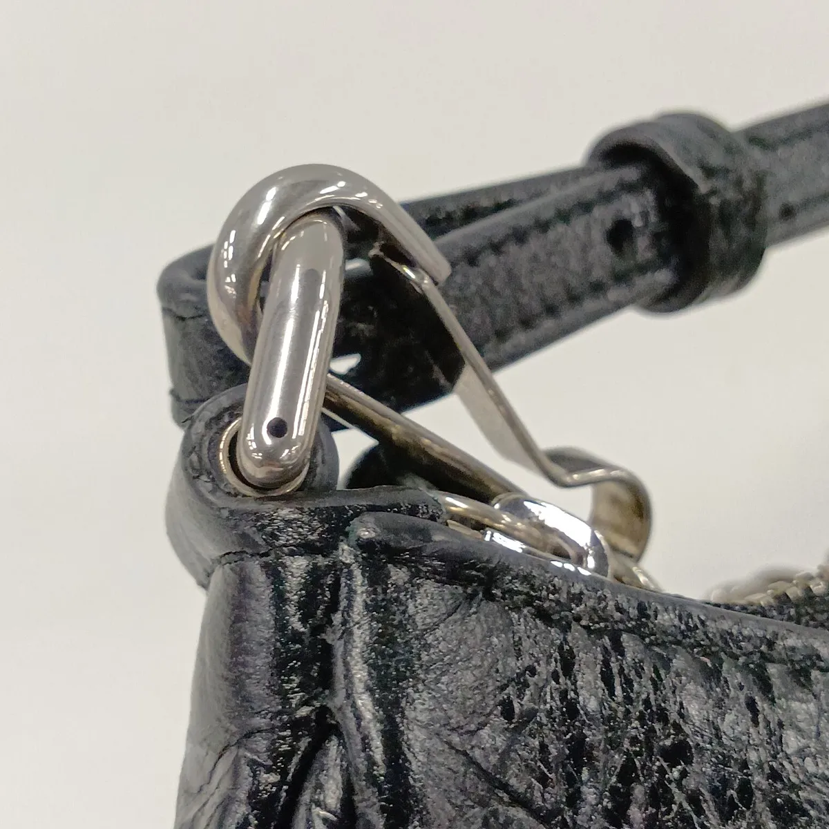 Le Cagole Mini 695814 Leather 2-Way Shoulder Bag, Black — view 13
