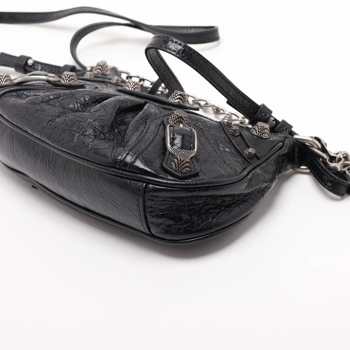 Le Cagole Mini 695814 Leather 2-Way Shoulder Bag, Black — view 3