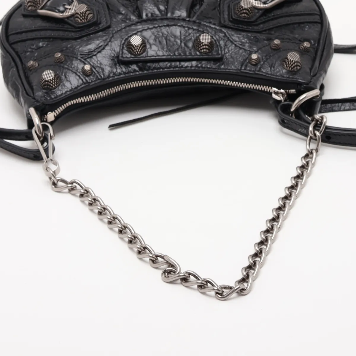 Le Cagole Mini 695814 Leather 2-Way Shoulder Bag, Black — view 5