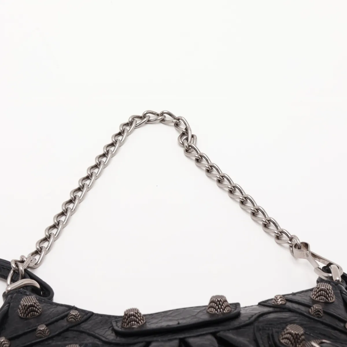 Le Cagole Mini 695814 Leather 2-Way Shoulder Bag, Black — view 6