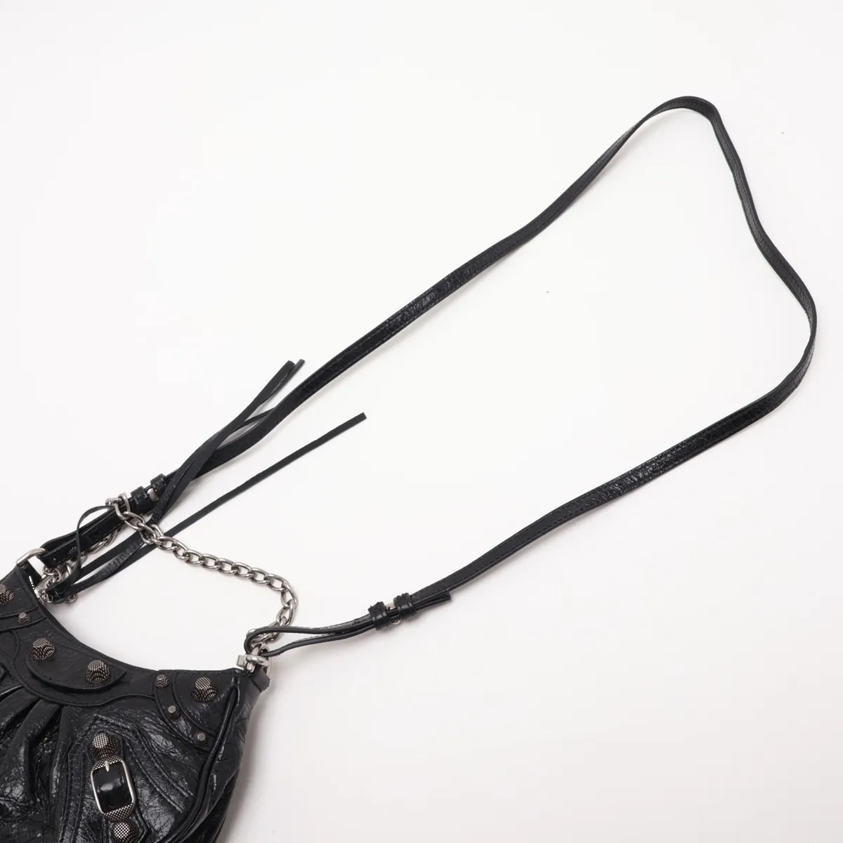 Le Cagole Mini 695814 Leather 2-Way Shoulder Bag, Black — view 7