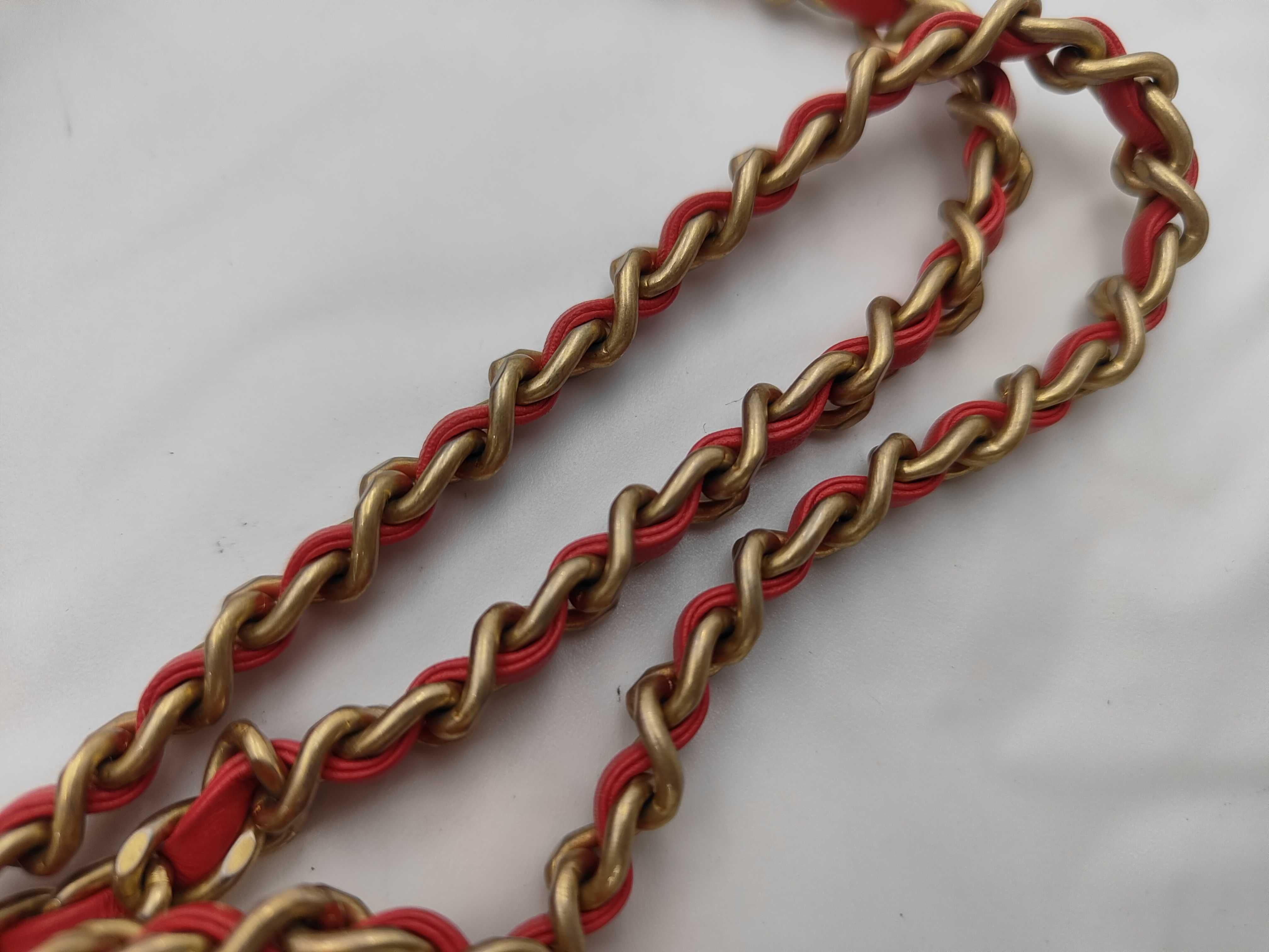 Mini Matelassé Lambskin Red Chain Shoulder Bag — view 4