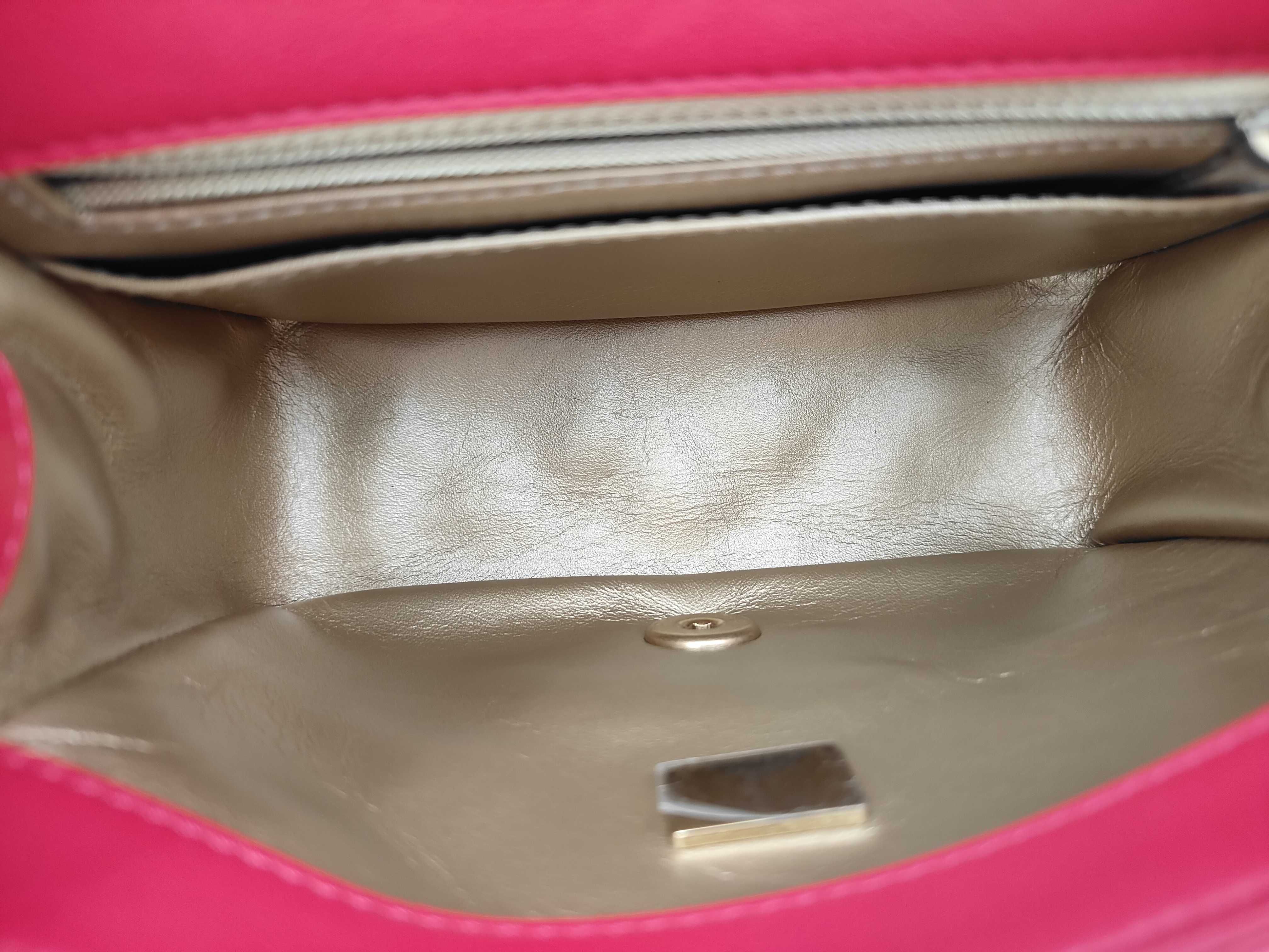 Mini Matelassé Lambskin Red Chain Shoulder Bag — view 8
