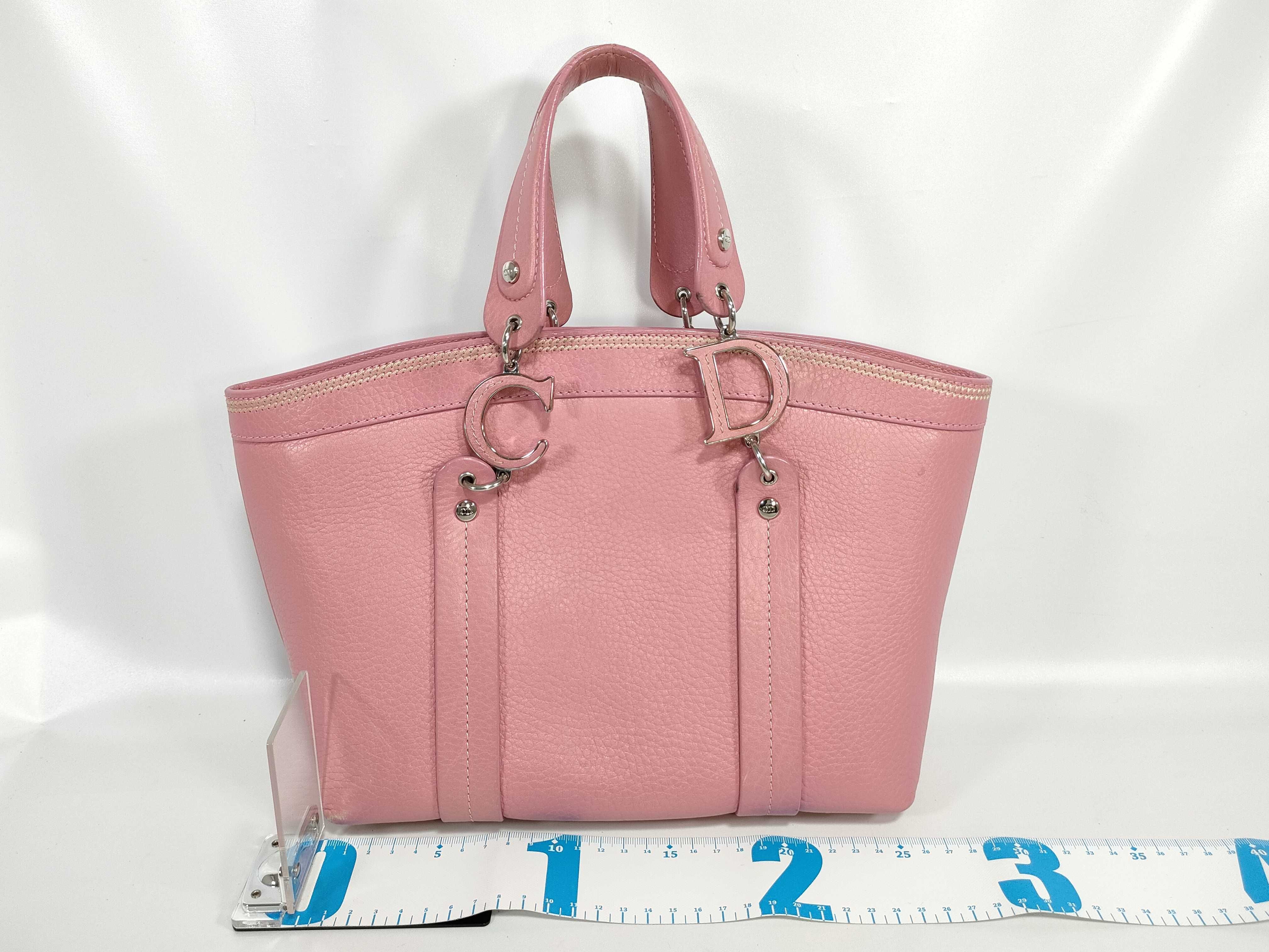 Leather Handbag Pink Handbag — view 2