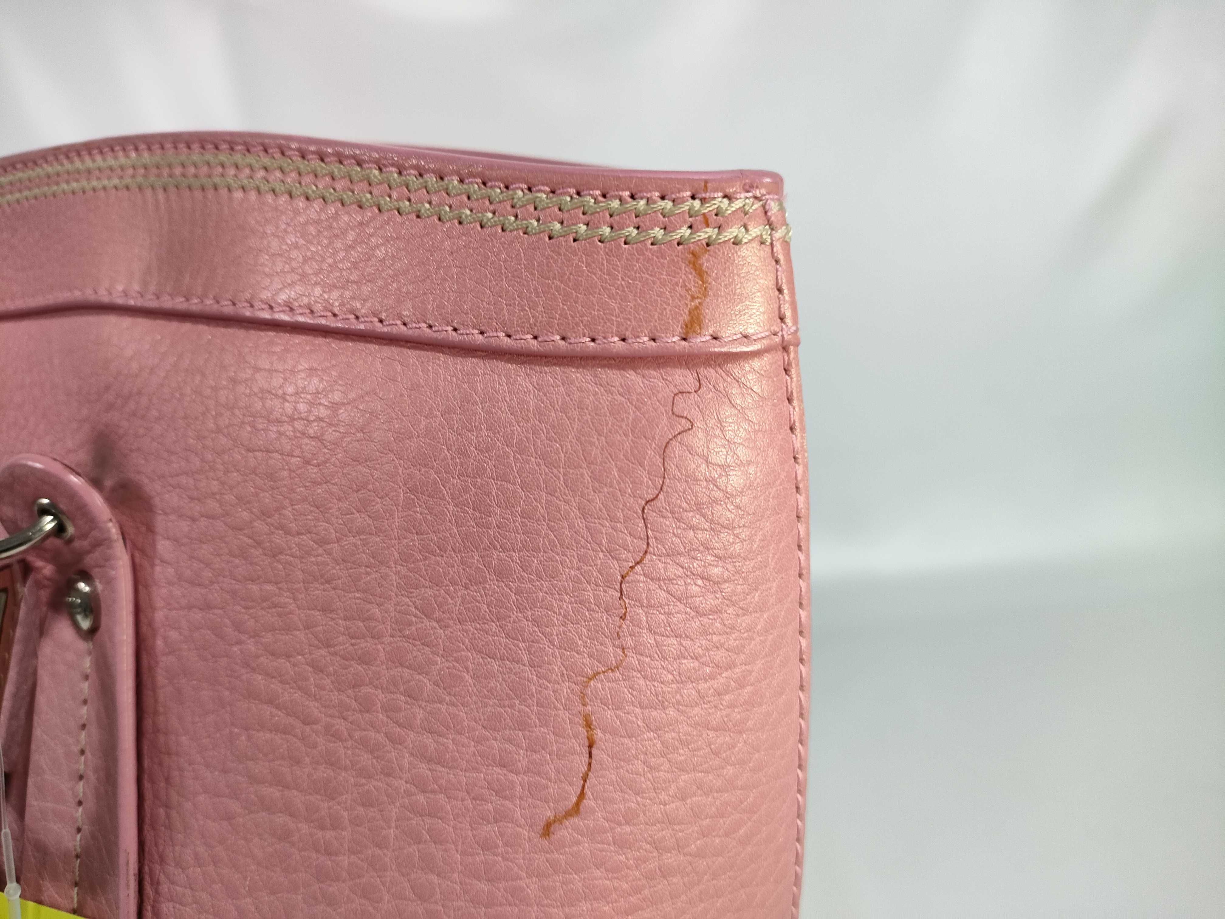 Leather Handbag Pink Handbag — view 12