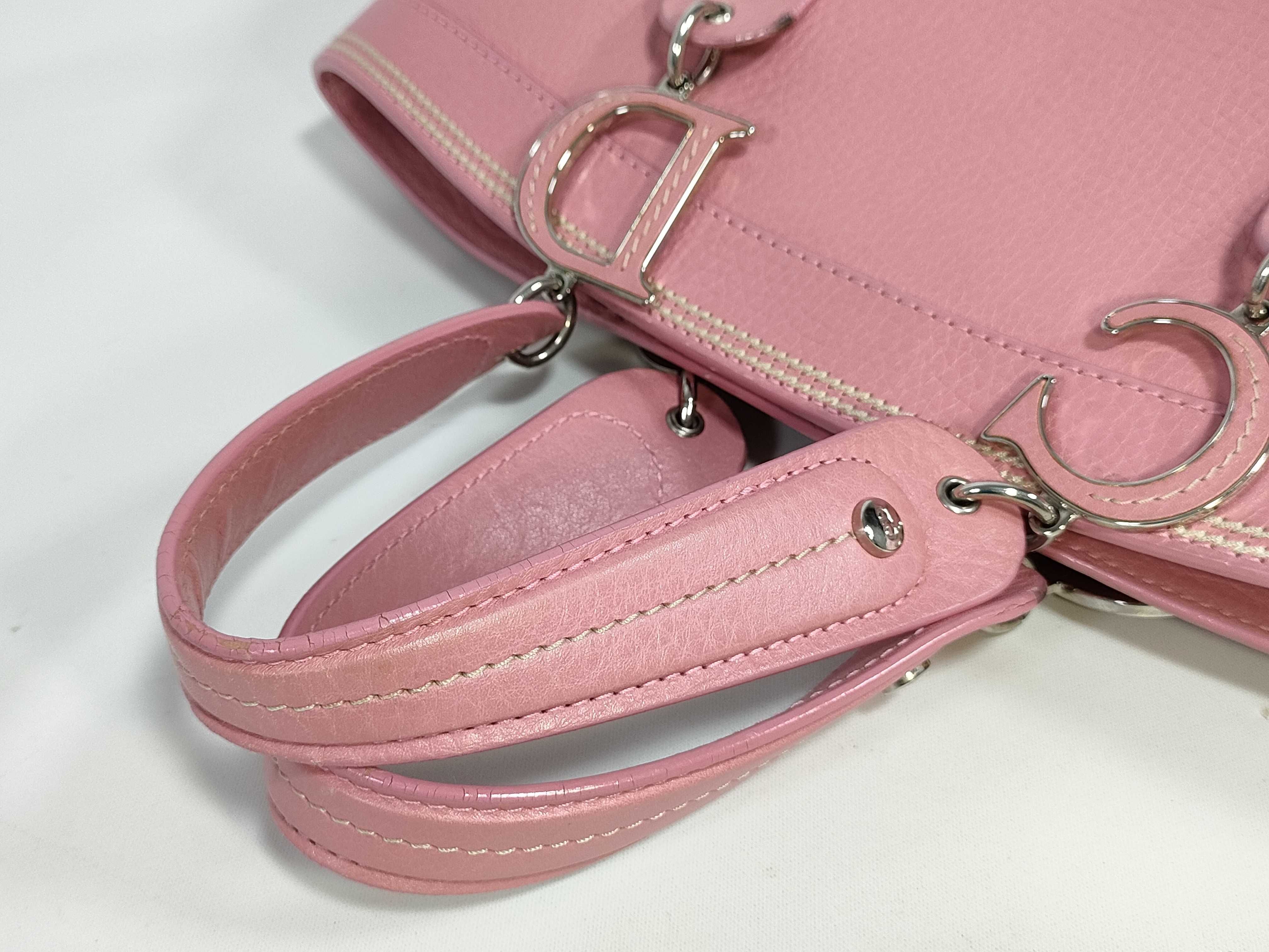Leather Handbag Pink Handbag — view 3