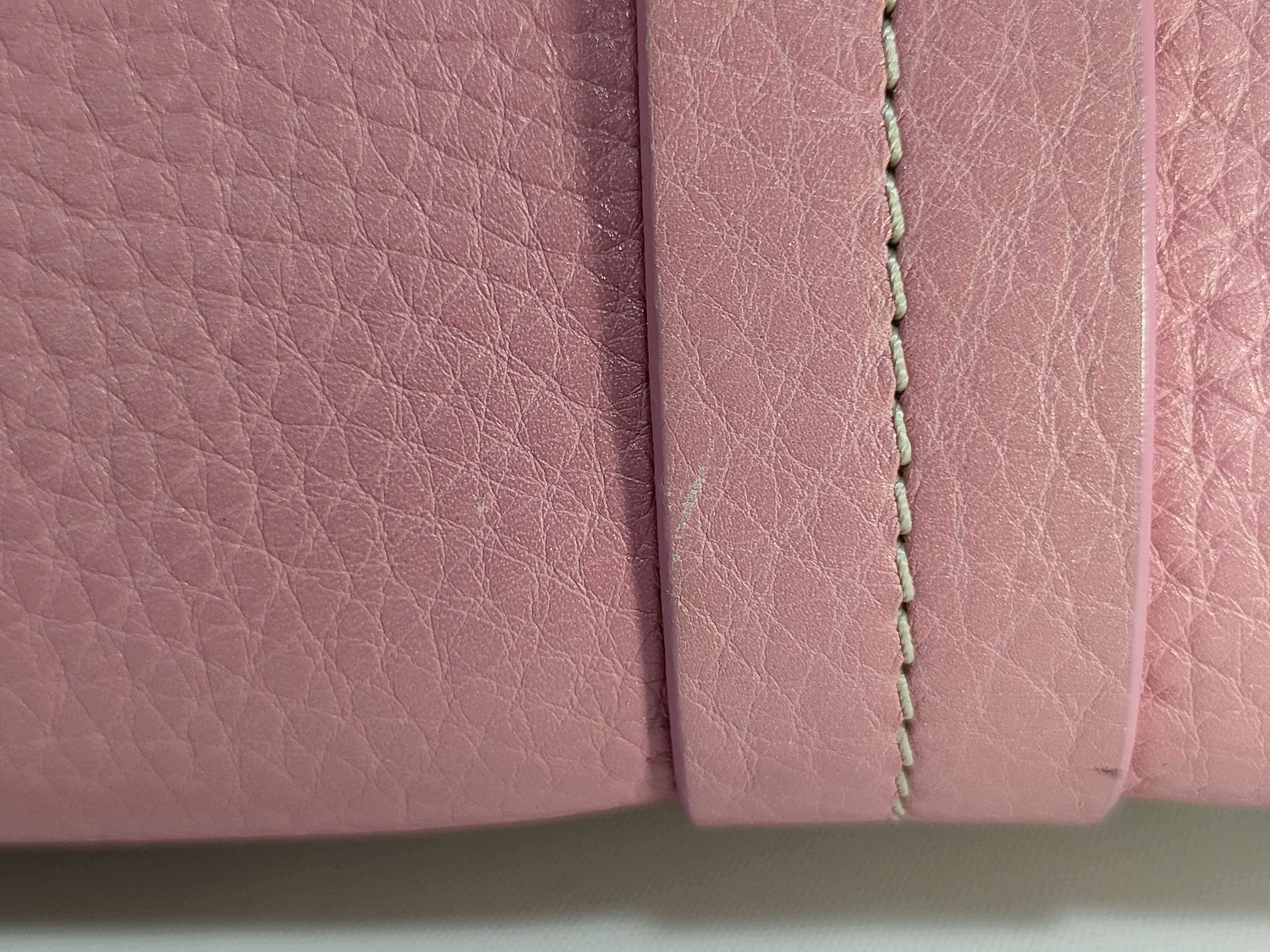 Leather Handbag Pink Handbag — view 9